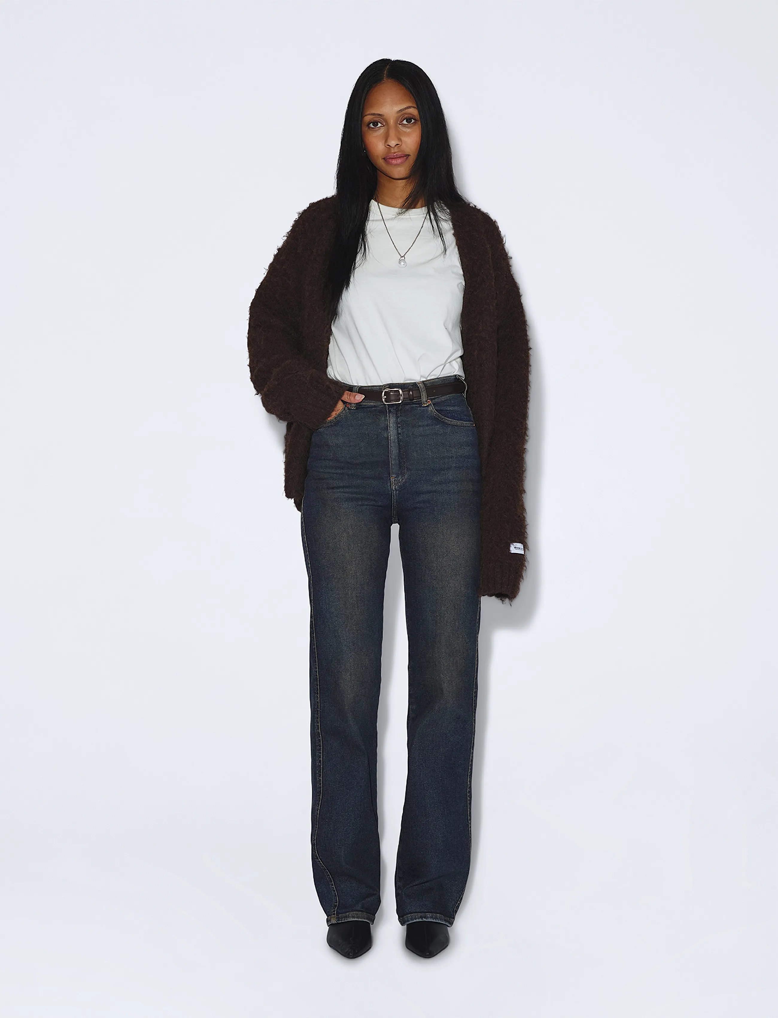 Dr Denim Moxy High Straight - Dr Denim - CAPE DARK OIL USED / blue