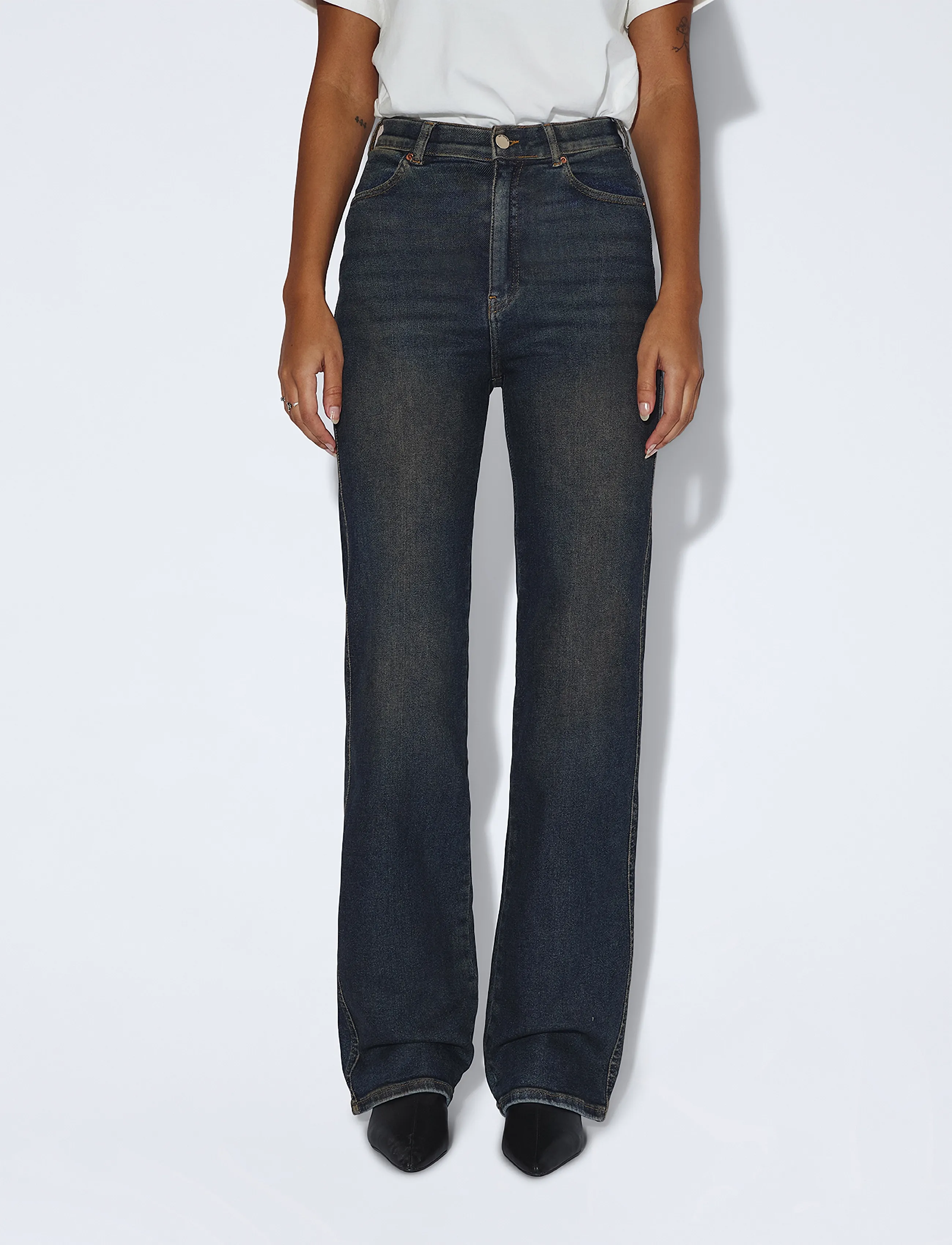 Dr Denim - Moxy High Straight - gerade jeans - cape dark oil used - 4