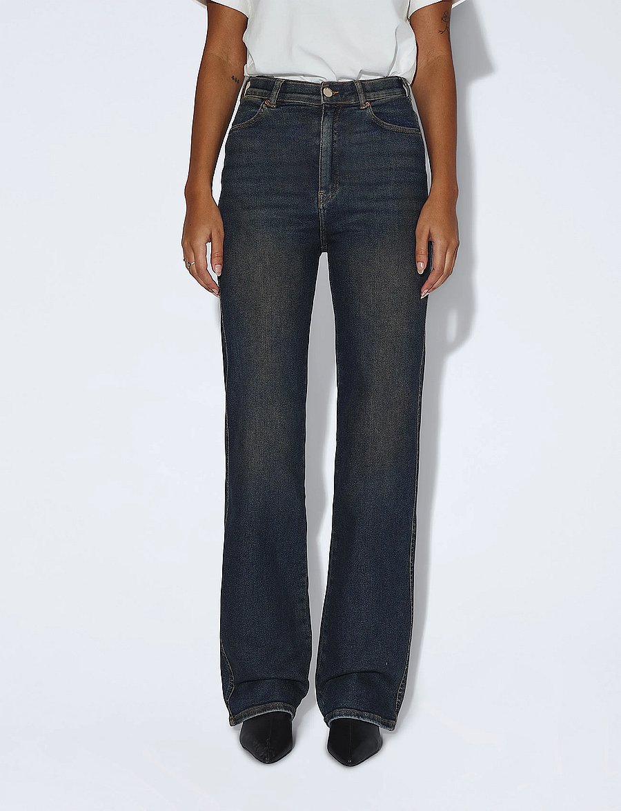 Dr Denim - Moxy High Straight - gerade jeans - cape dark oil used - 4