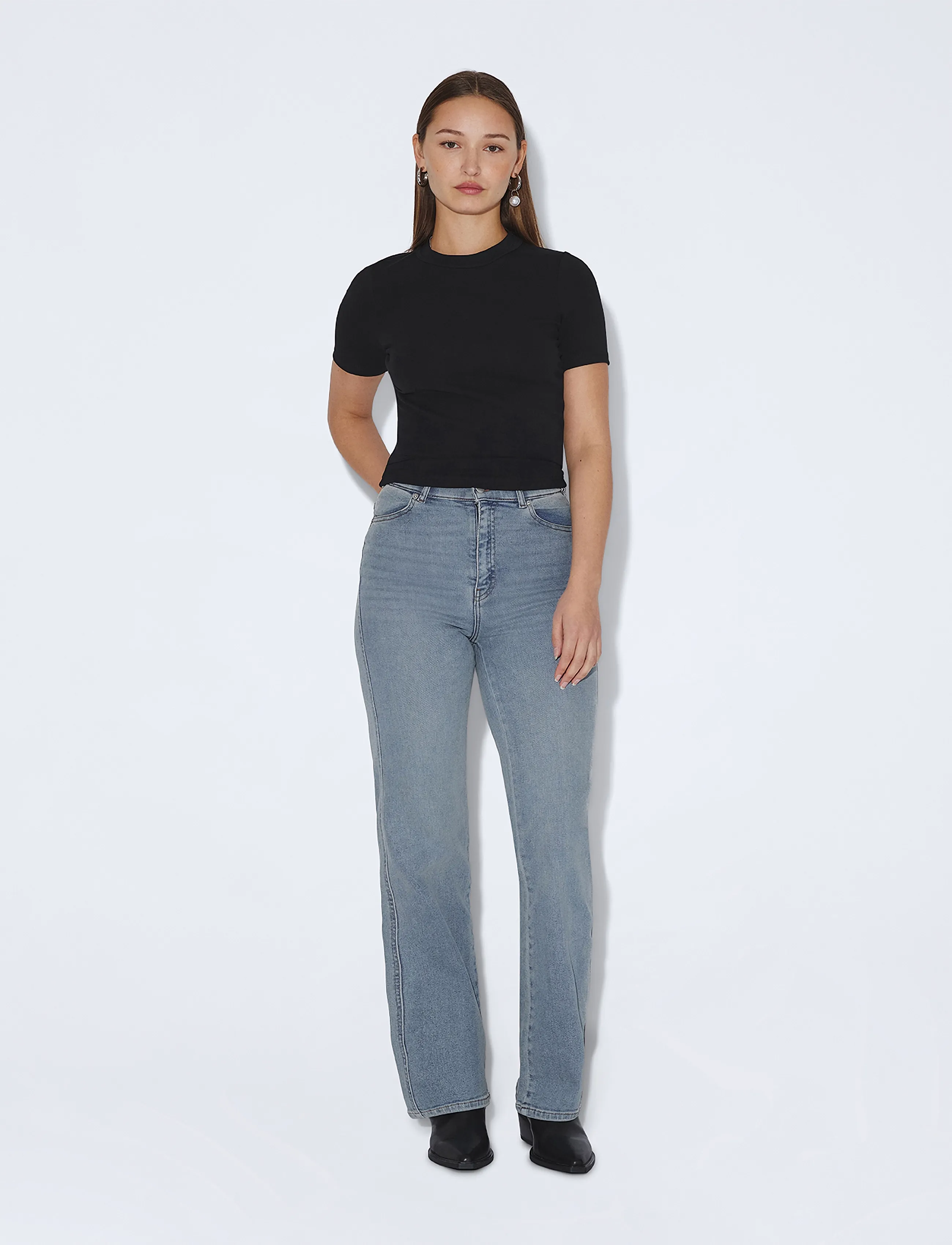 Dr Denim Moxy High Straight - Dr Denim - CAPE LIGHT FADE VINTAGE / blue