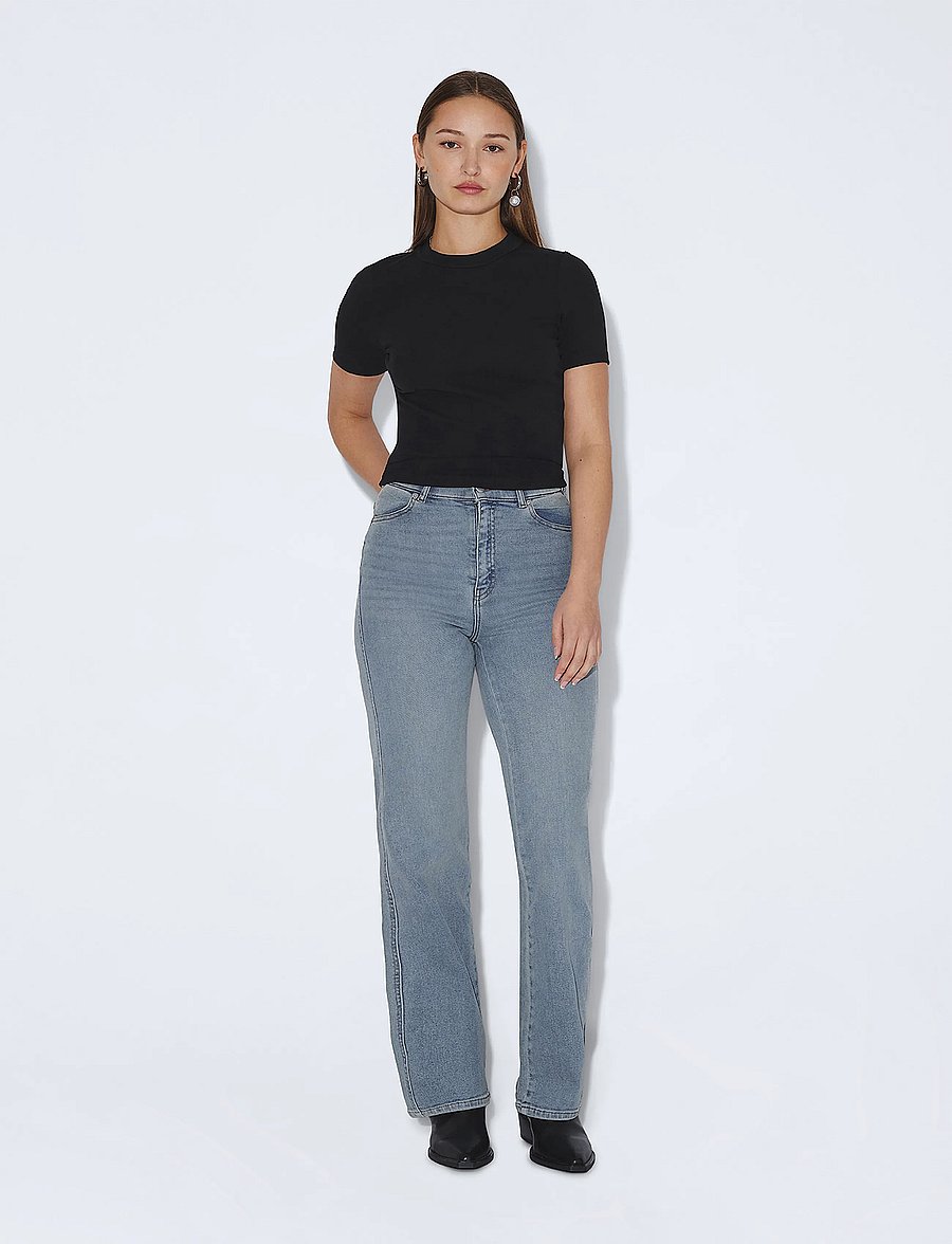 Dr Denim - Moxy High Straight - straight jeans - cape light fade vintage - 0