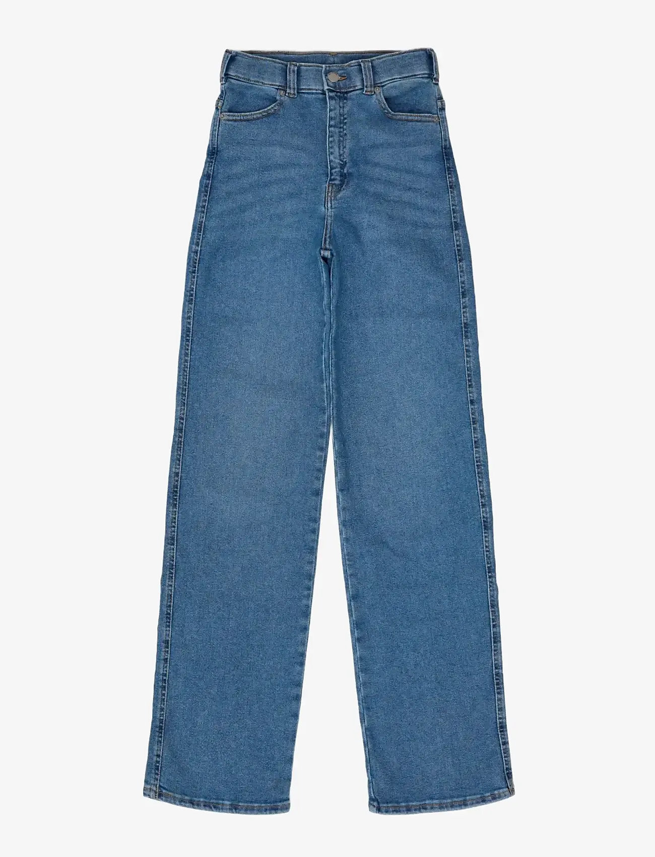 Dr Denim - Moxy High Straight - straight jeans - cape sky worn hem - 1