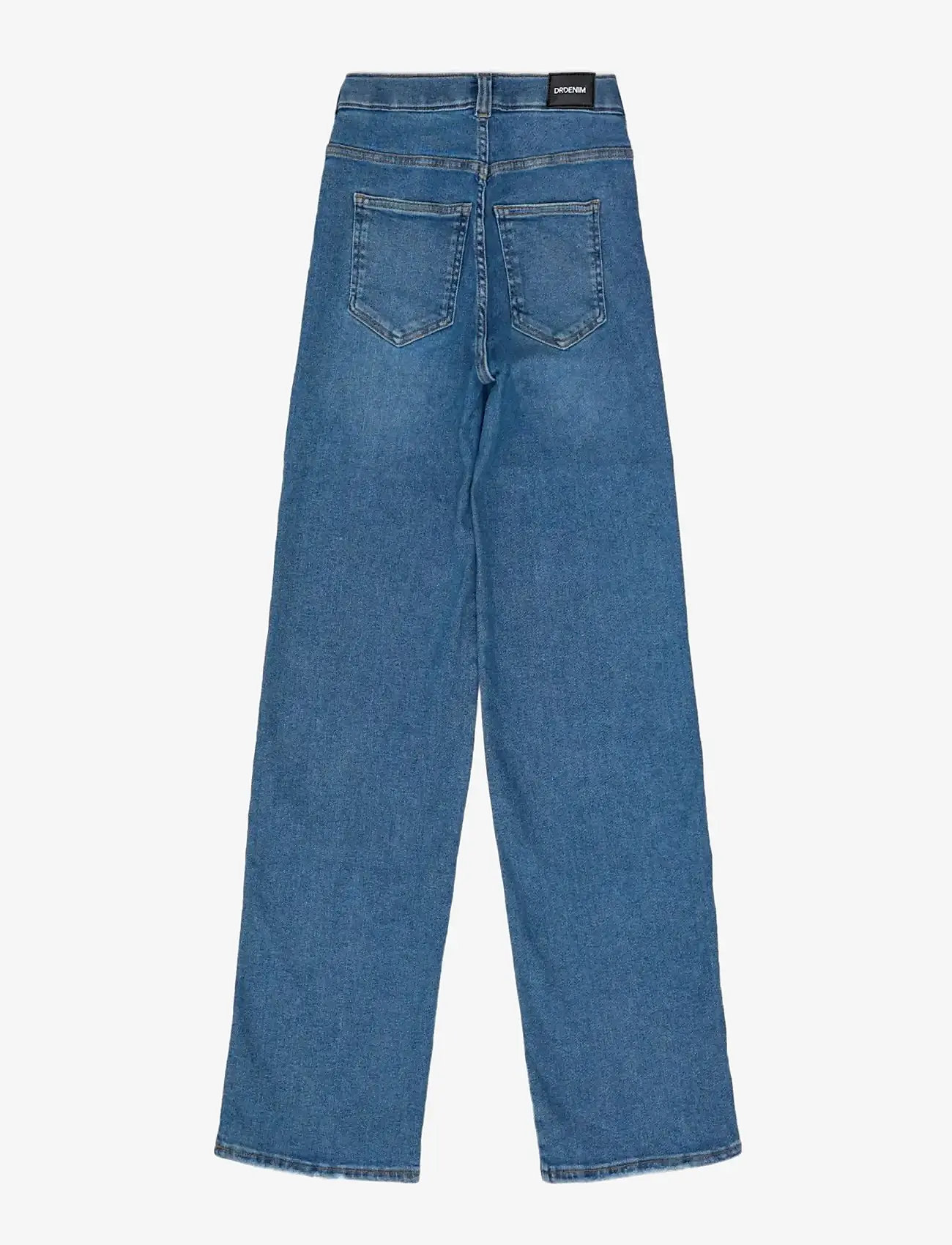 Dr Denim - Moxy High Straight - straight jeans - cape sky worn hem - 2