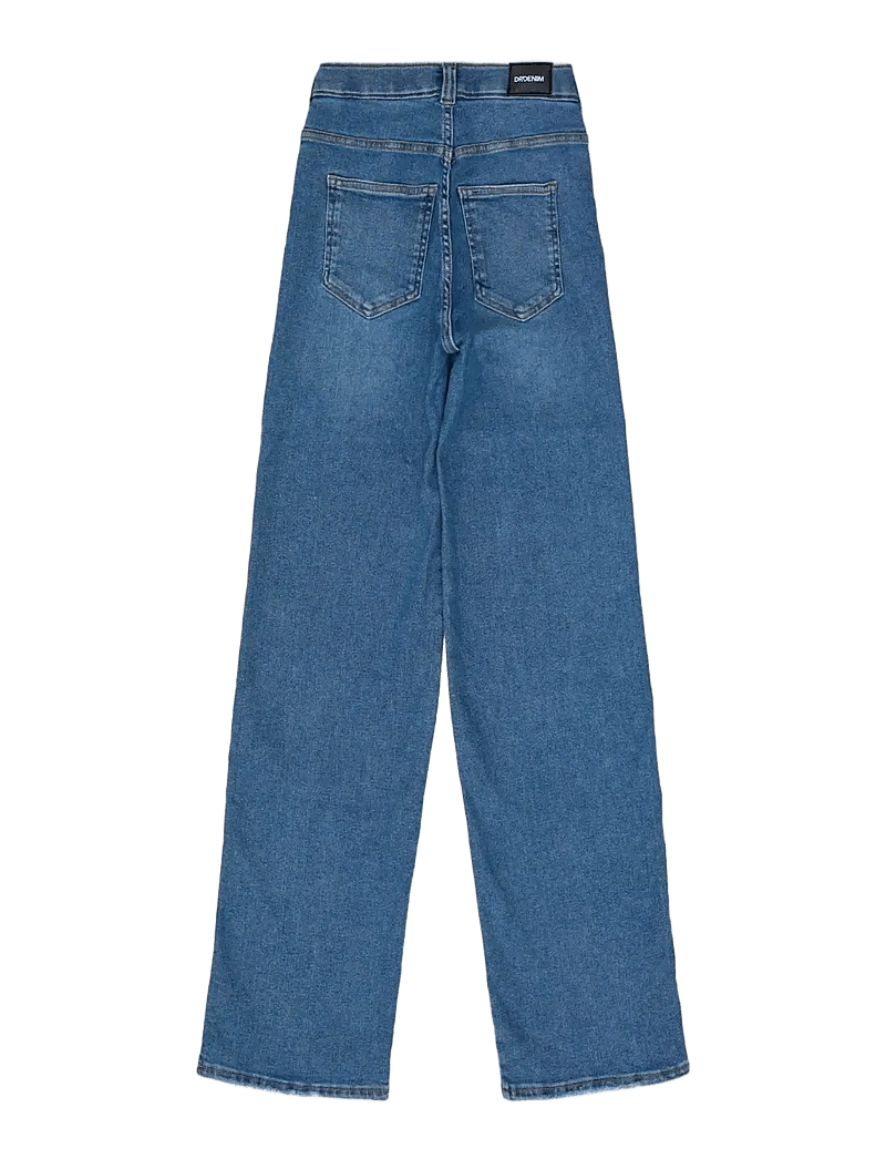 Dr Denim - Moxy High Straight - straight jeans - cape sky worn hem - 2