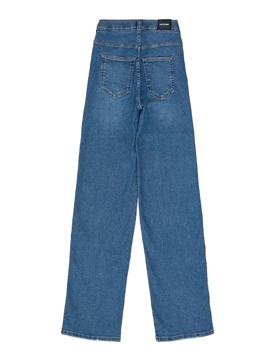 Dr Denim - Moxy High Straight - raka jeans - cape sky worn hem - 2