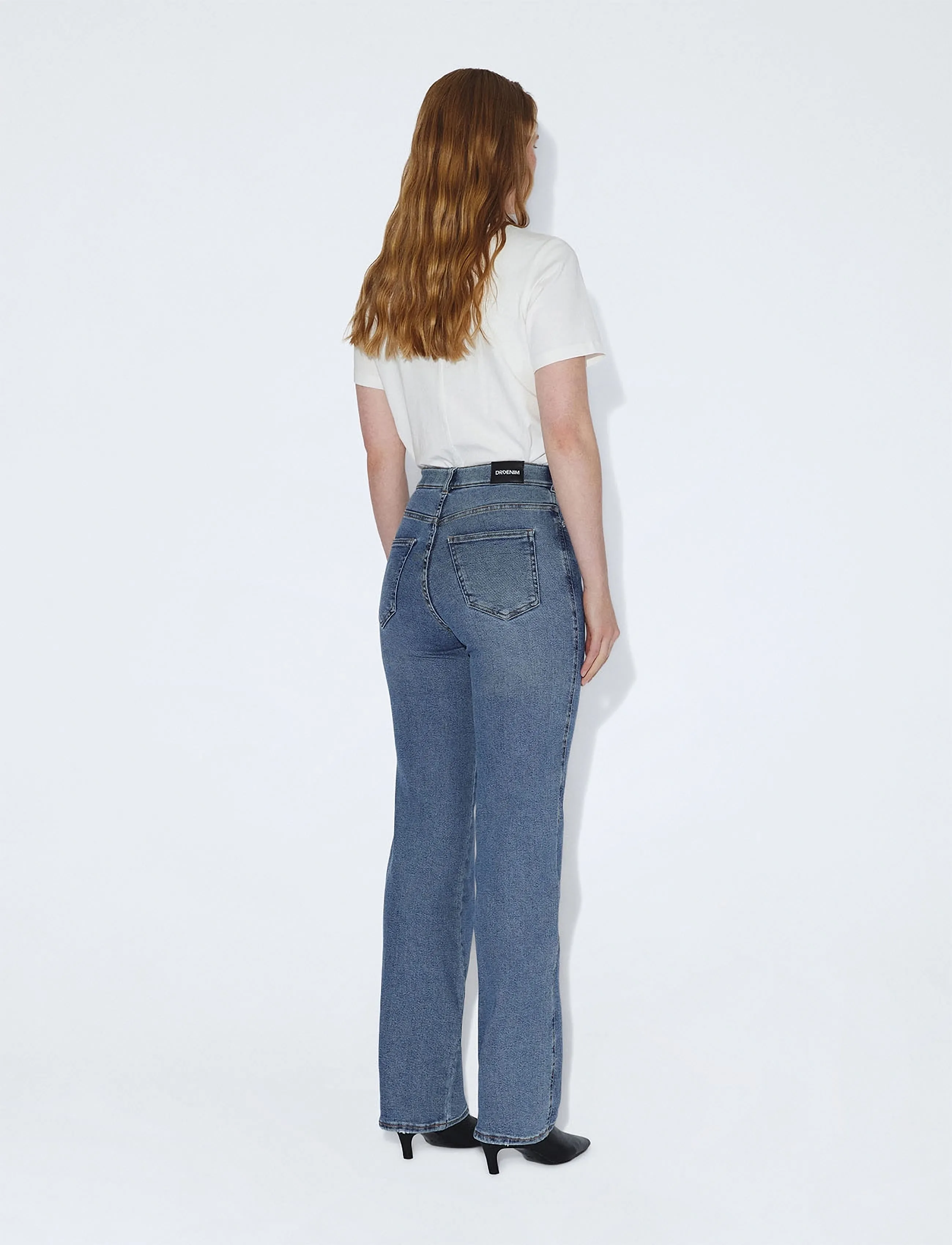 Dr Denim - Moxy High Straight - gerade jeans - cape sky worn hem - 3