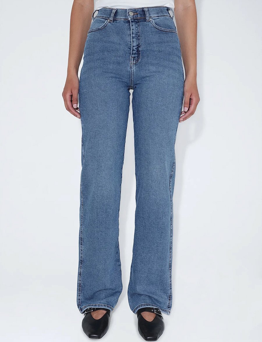 Dr Denim - Moxy High Straight - raka jeans - cape sky worn hem - 4