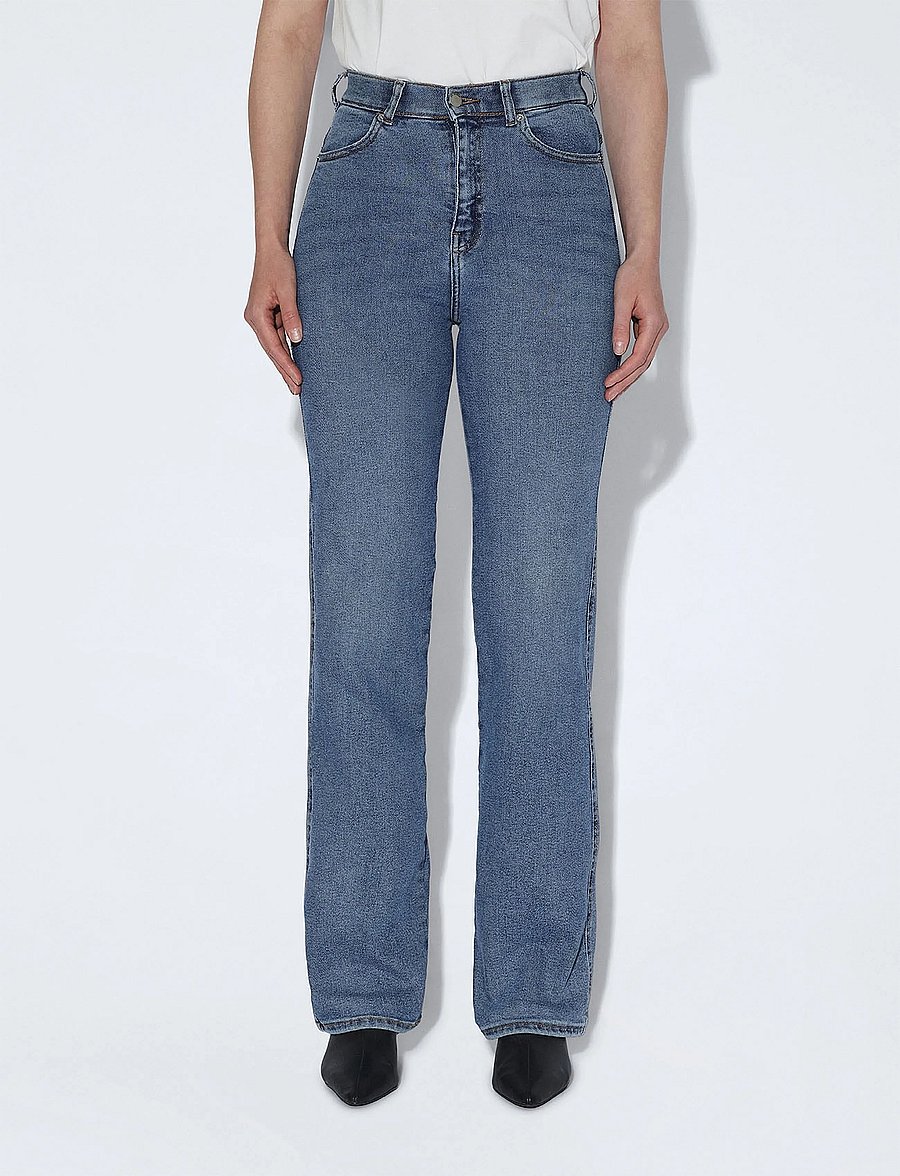 Dr Denim - Moxy High Straight - gerade jeans - cape sky worn hem - 4