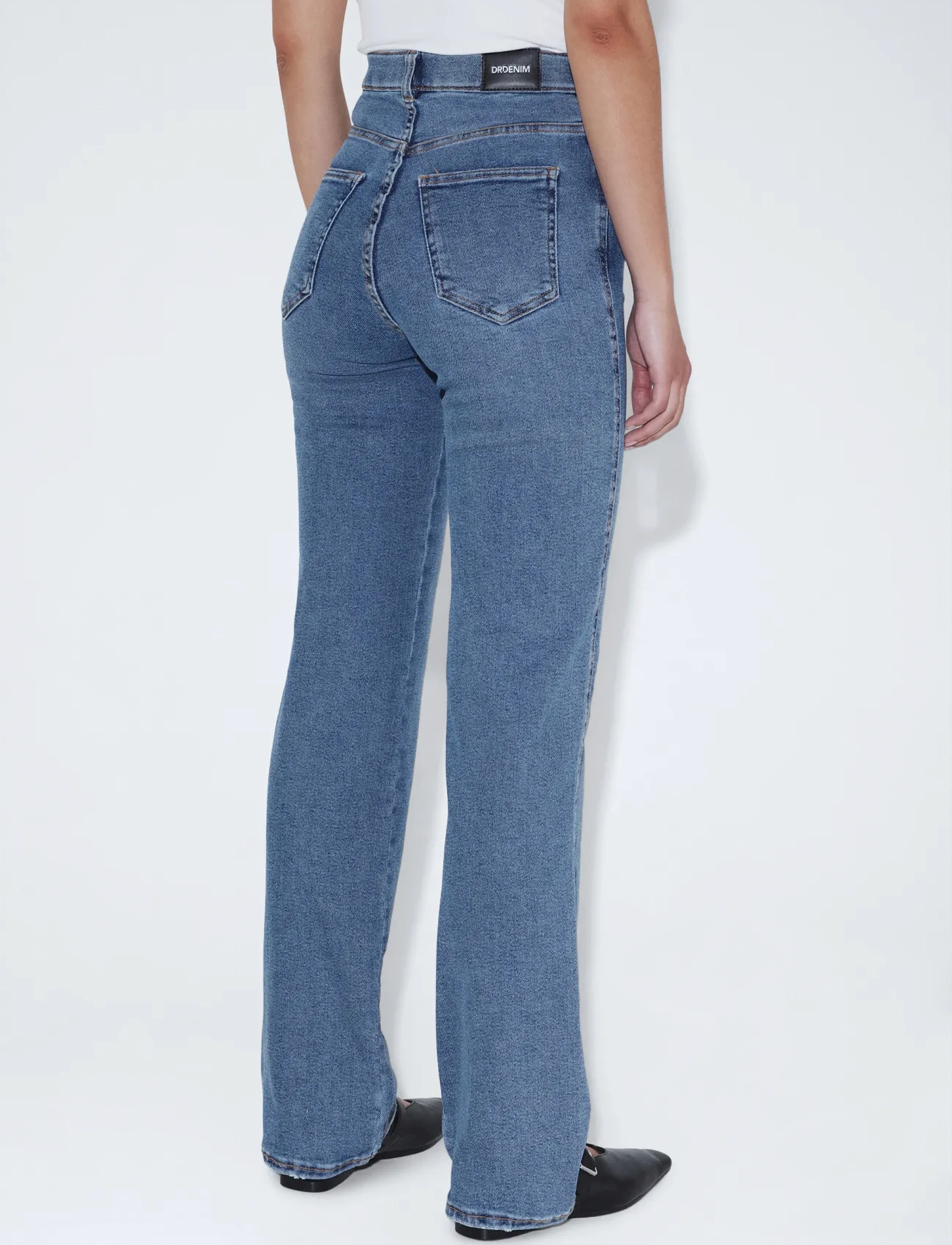 Dr Denim - Moxy High Straight - raka jeans - cape sky worn hem - 5