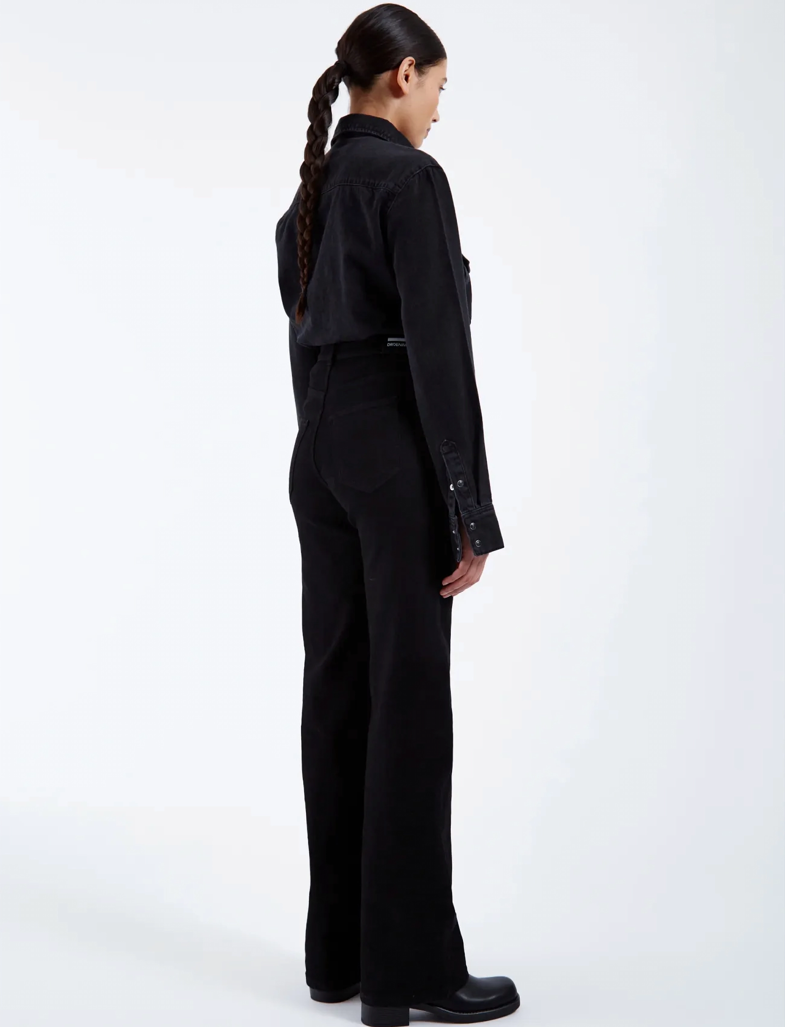 Dr Denim - Moxy High Straight - gerade jeans - solid black - 3