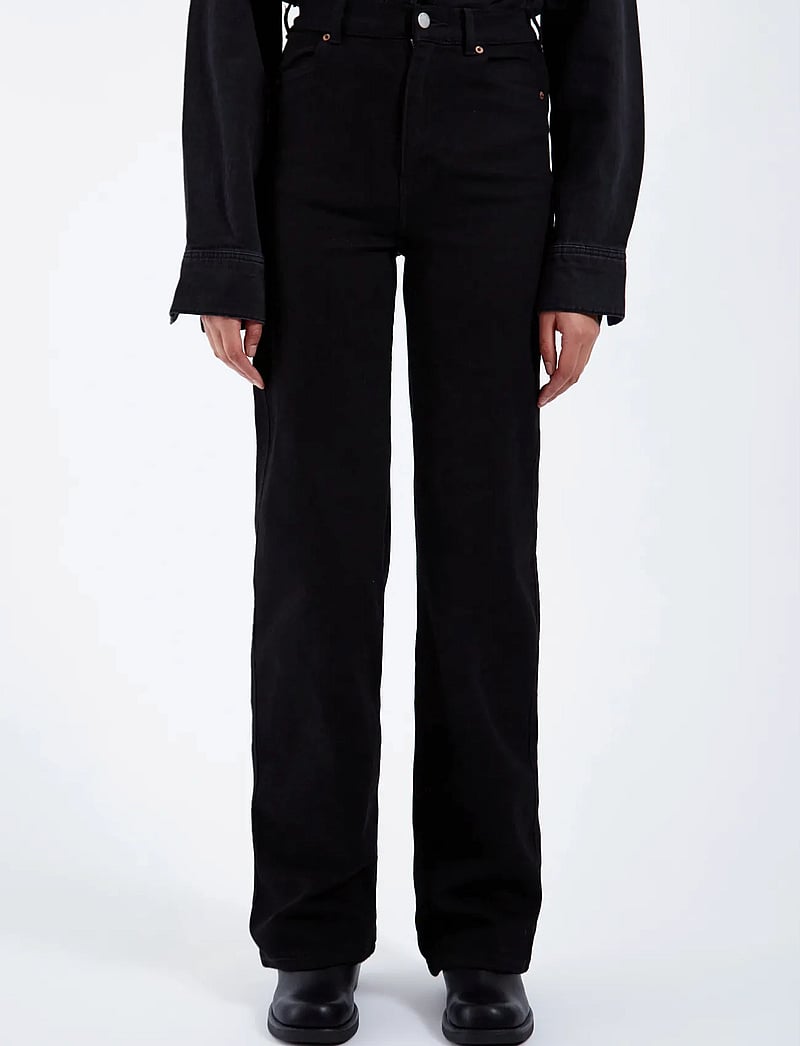 Dr Denim - Moxy High Straight - straight jeans - solid black - 4