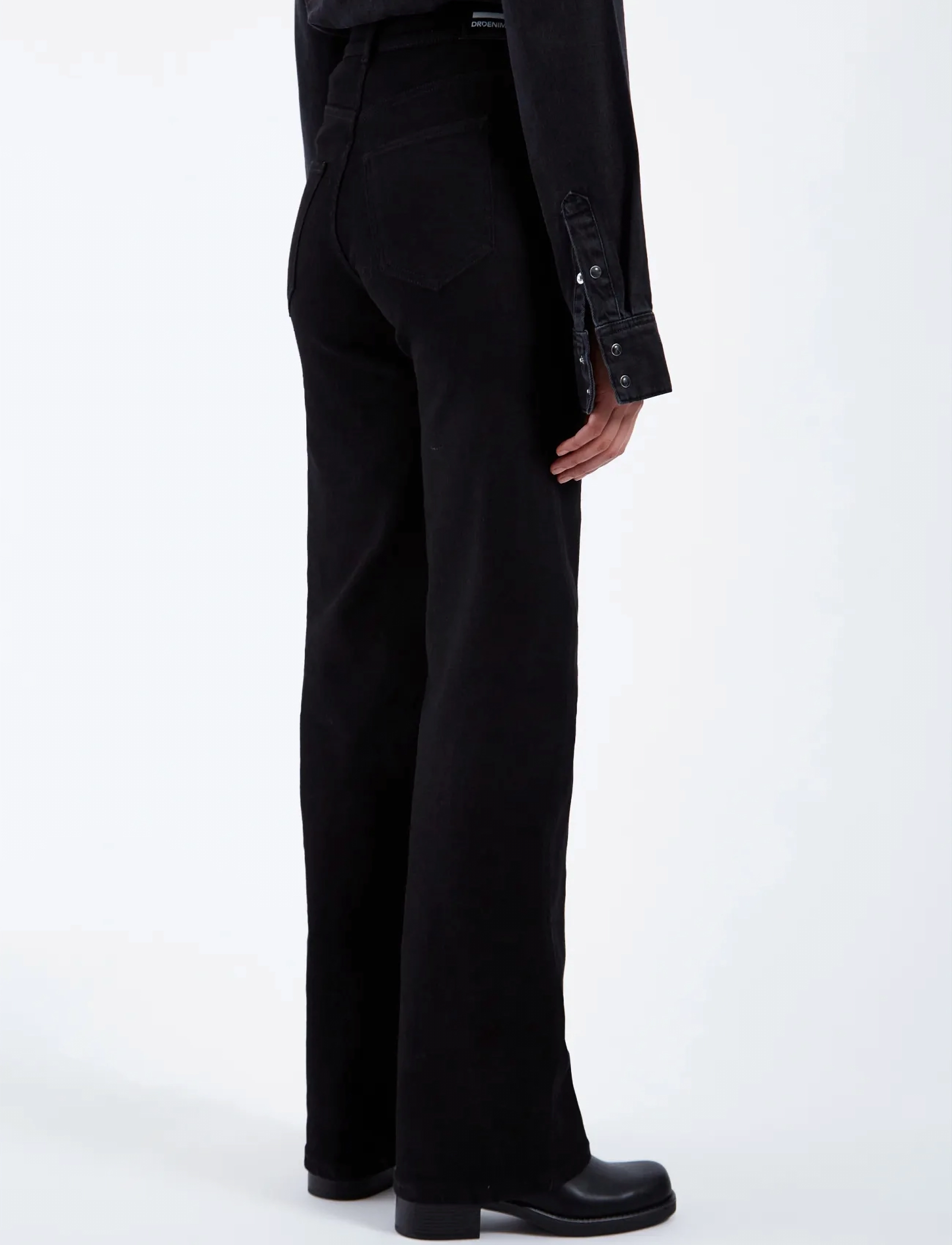 Dr Denim - Moxy High Straight - gerade jeans - solid black - 5