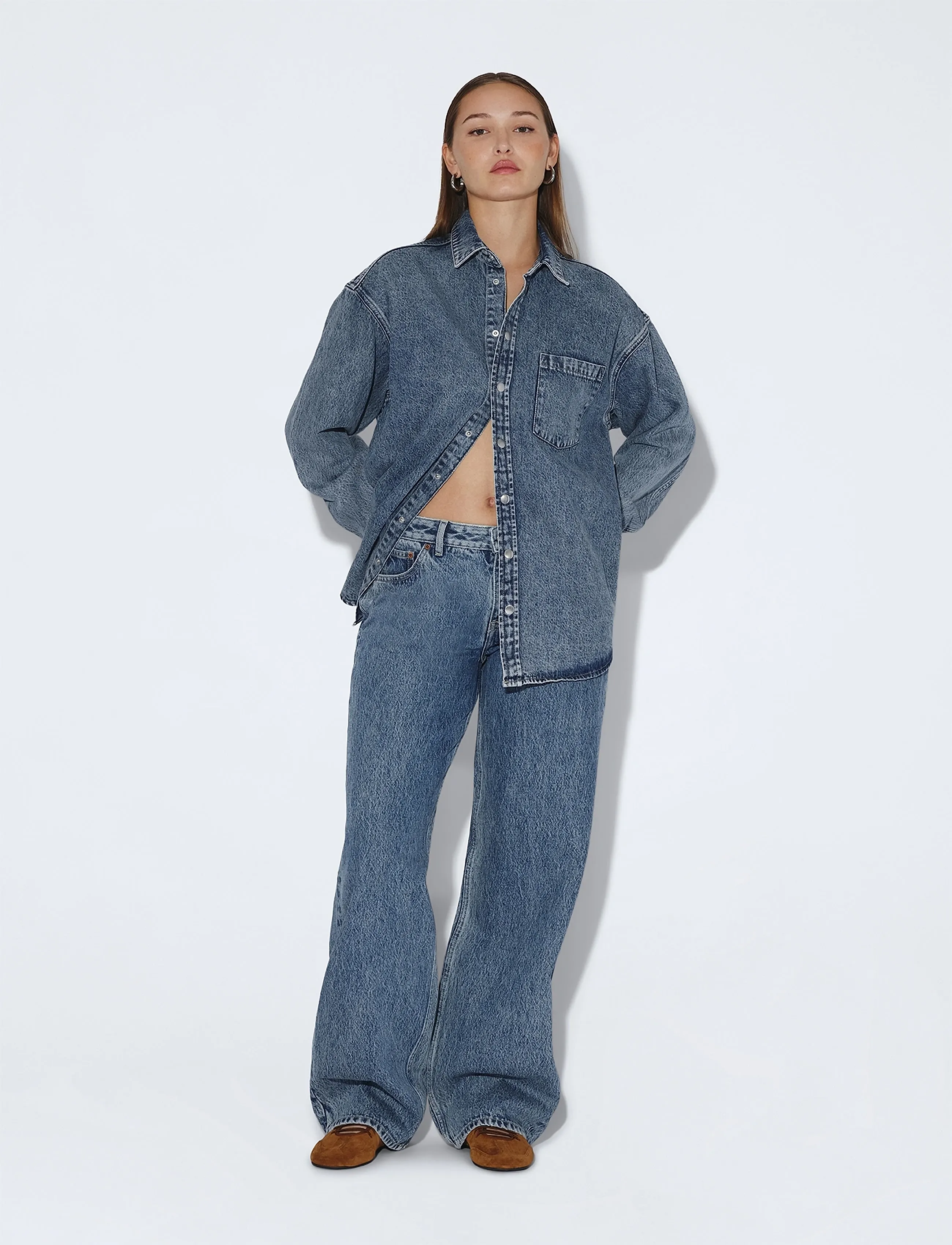 Dr Denim Hill Low Relaxed - Kläder - DRIFT SKY RETRO / blue