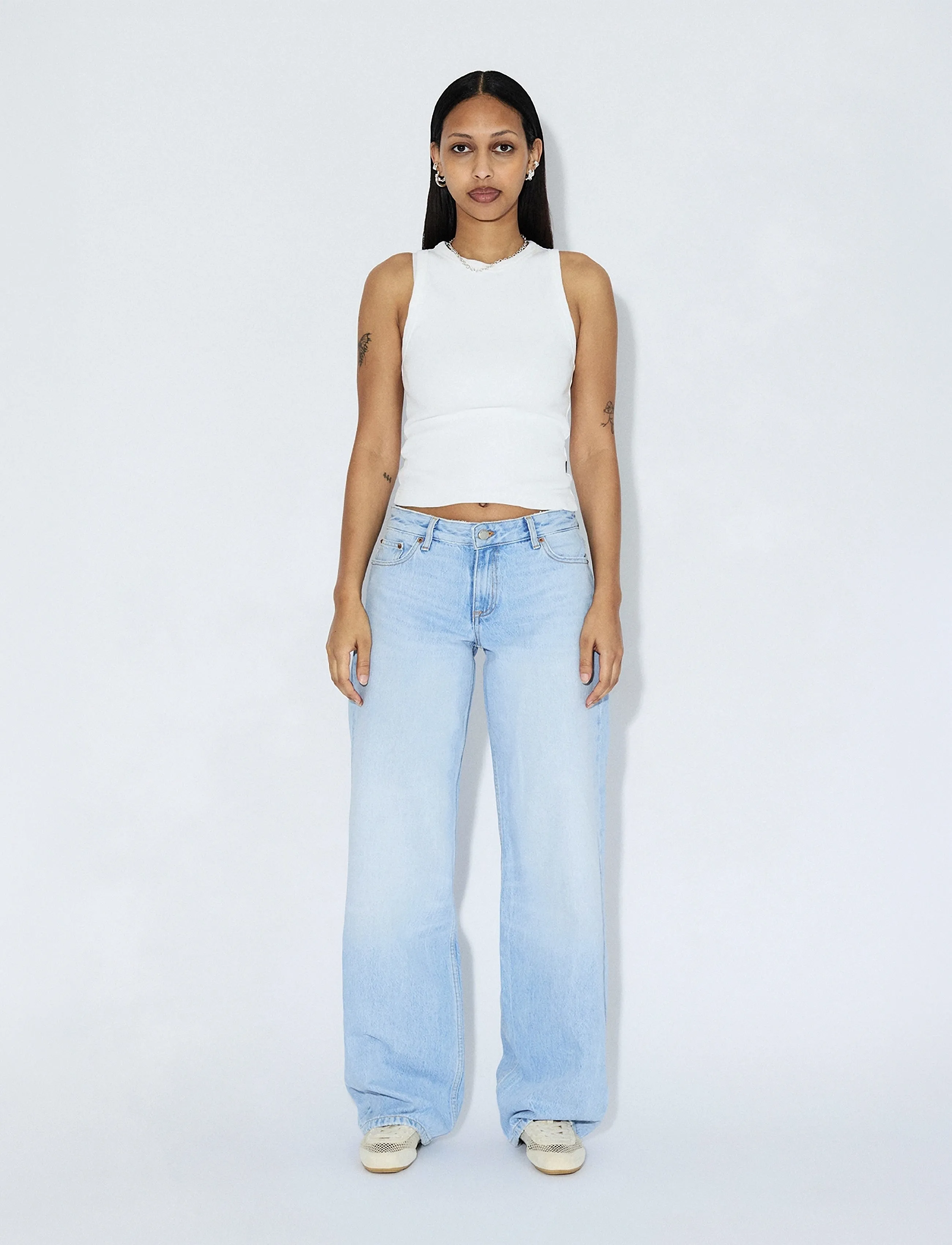Dr Denim Hill Low Relaxed, 28 x 32, Blue, Jeans > Vidde, Dame