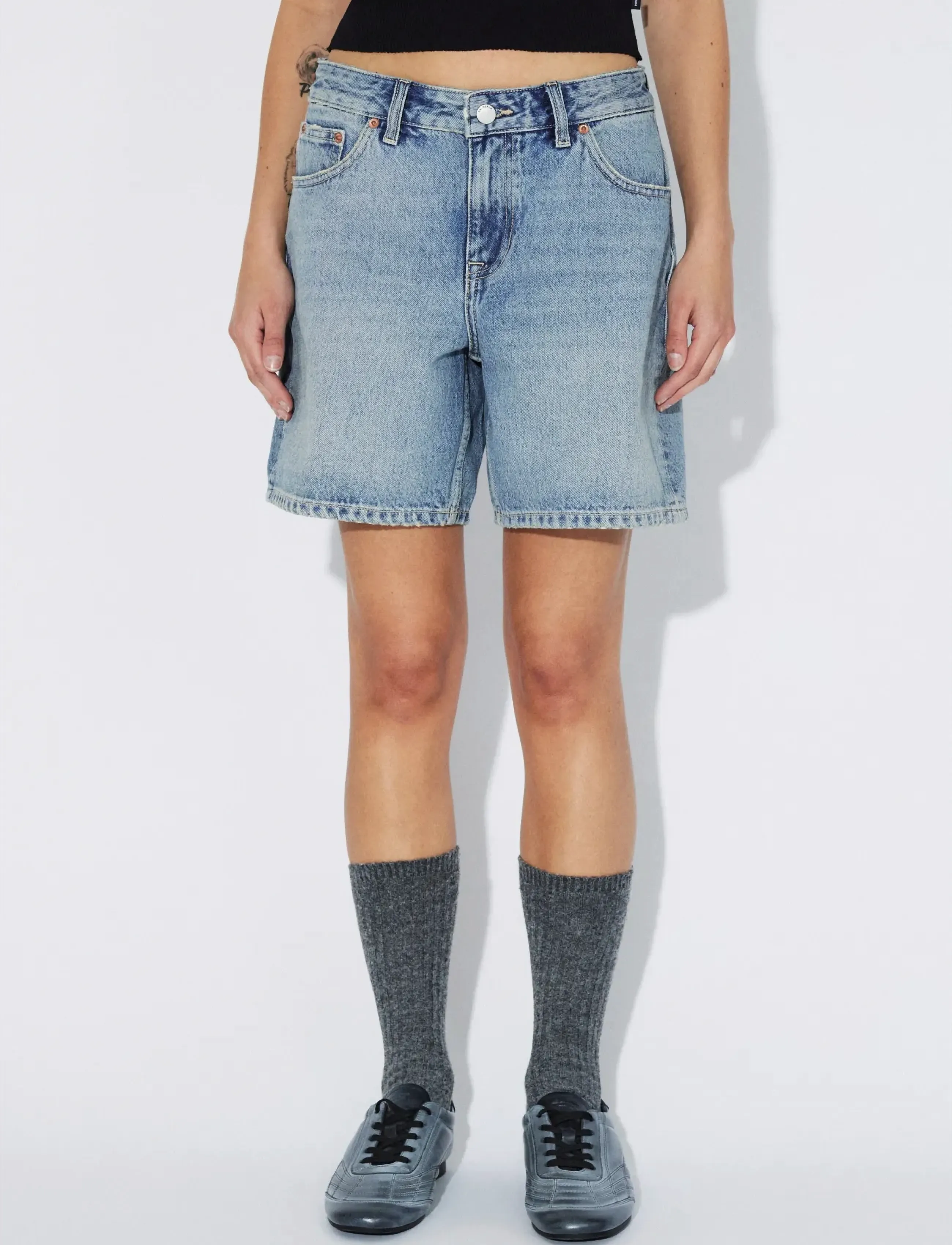 Dr Denim - Hill Low Shorts - lühikesed püksid - drift light used - 4