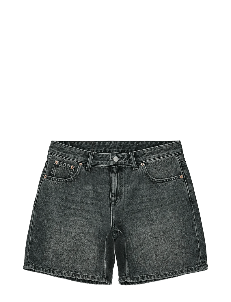 Dr Denim - Hill Low Shorts - jorts - mid grey used - 1