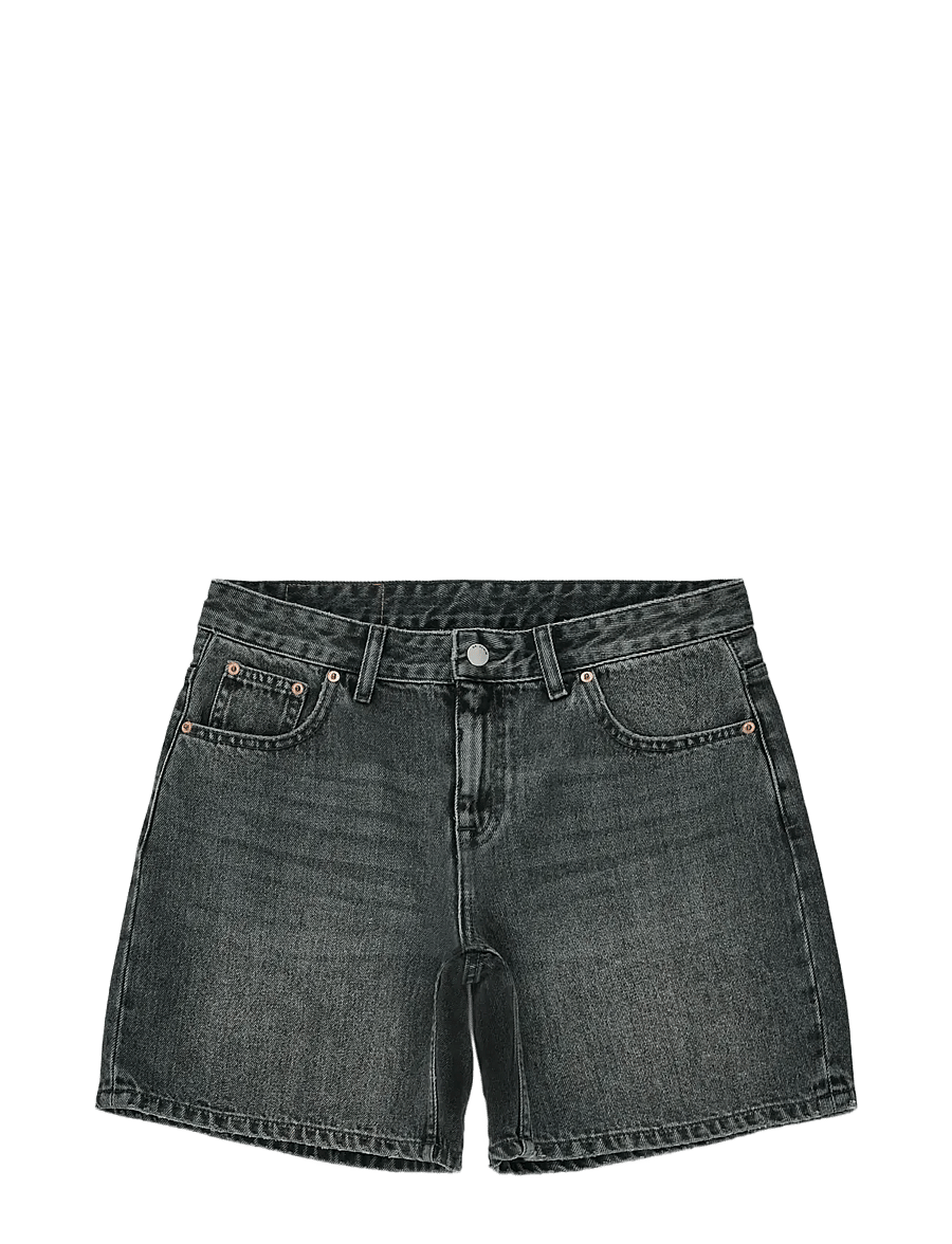 Dr Denim - Hill Low Shorts - jorts - mid grey used - 1