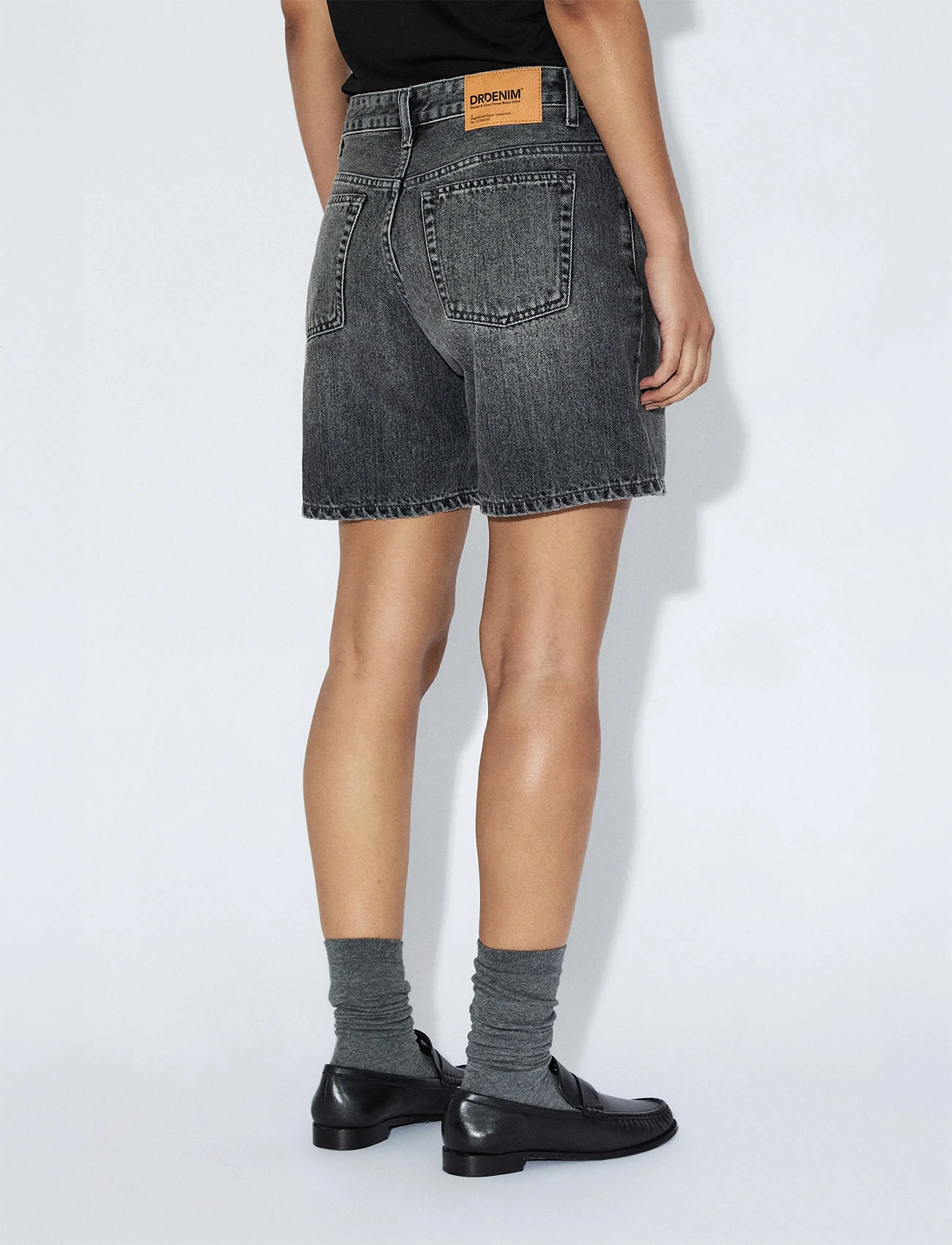 Dr Denim - Hill Low Shorts - shorts - mid grey used - 5