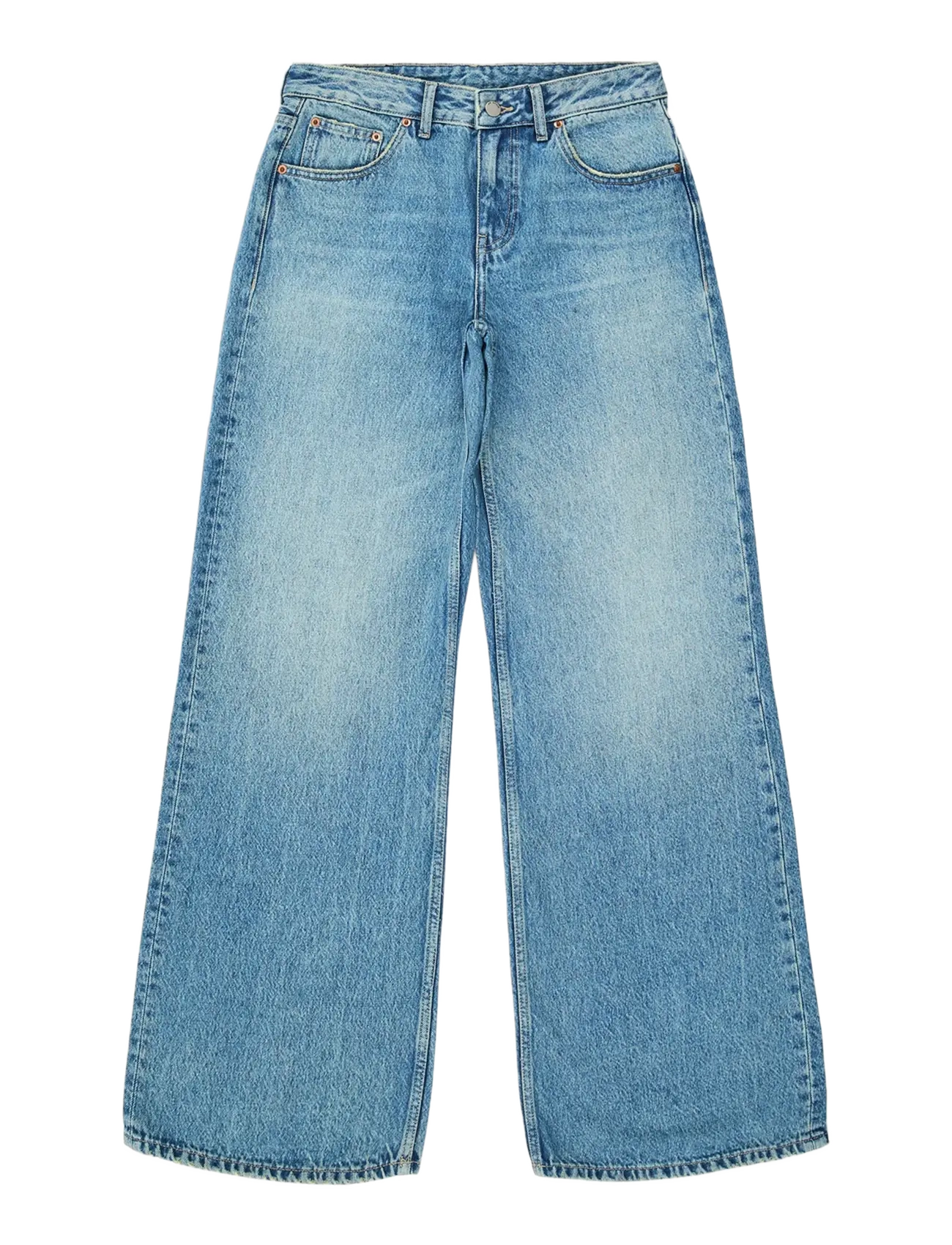 DR DENIM Rhue Low Wide Blau - 26x32 - Damen
