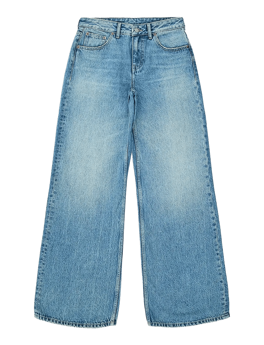 Dr Denim - Rhue Low Wide - jeans met wijde pijpen - drift sky used - 1