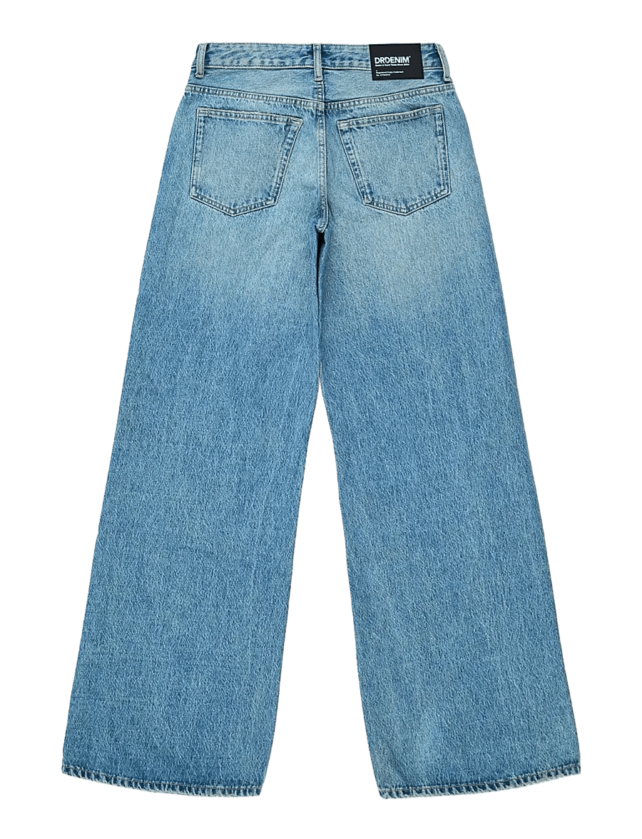 Dr Denim - Rhue Low Wide - jeans met wijde pijpen - drift sky used - 2