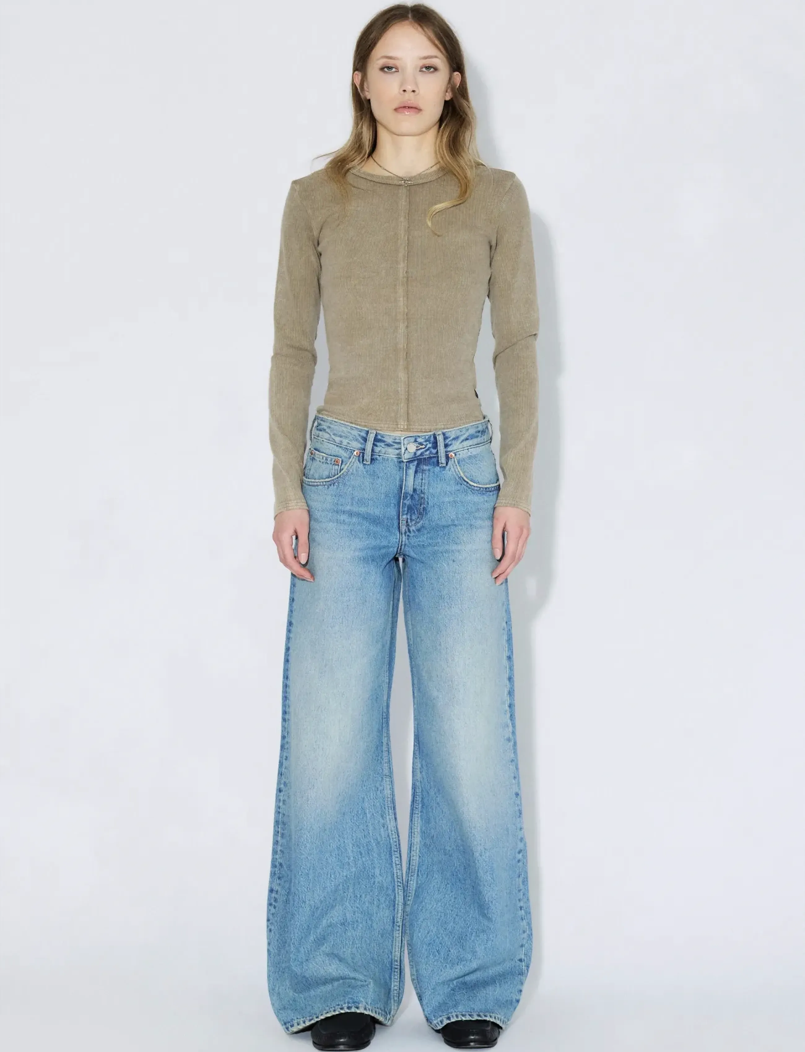 Dr Denim Rhue Low Wide - Jeansmode - DRIFT SKY USED / blue