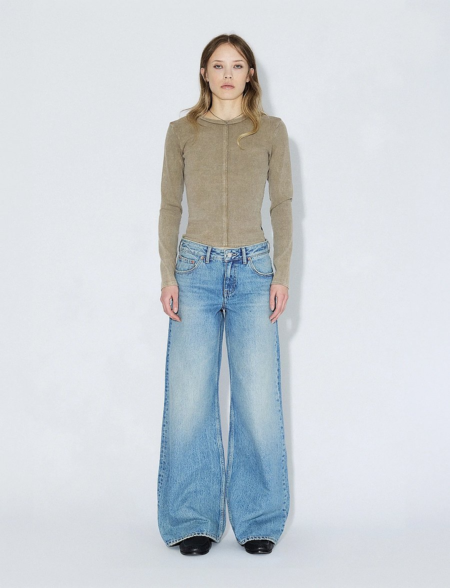 Dr Denim - Rhue Low Wide - jeans met wijde pijpen - drift sky used - 0