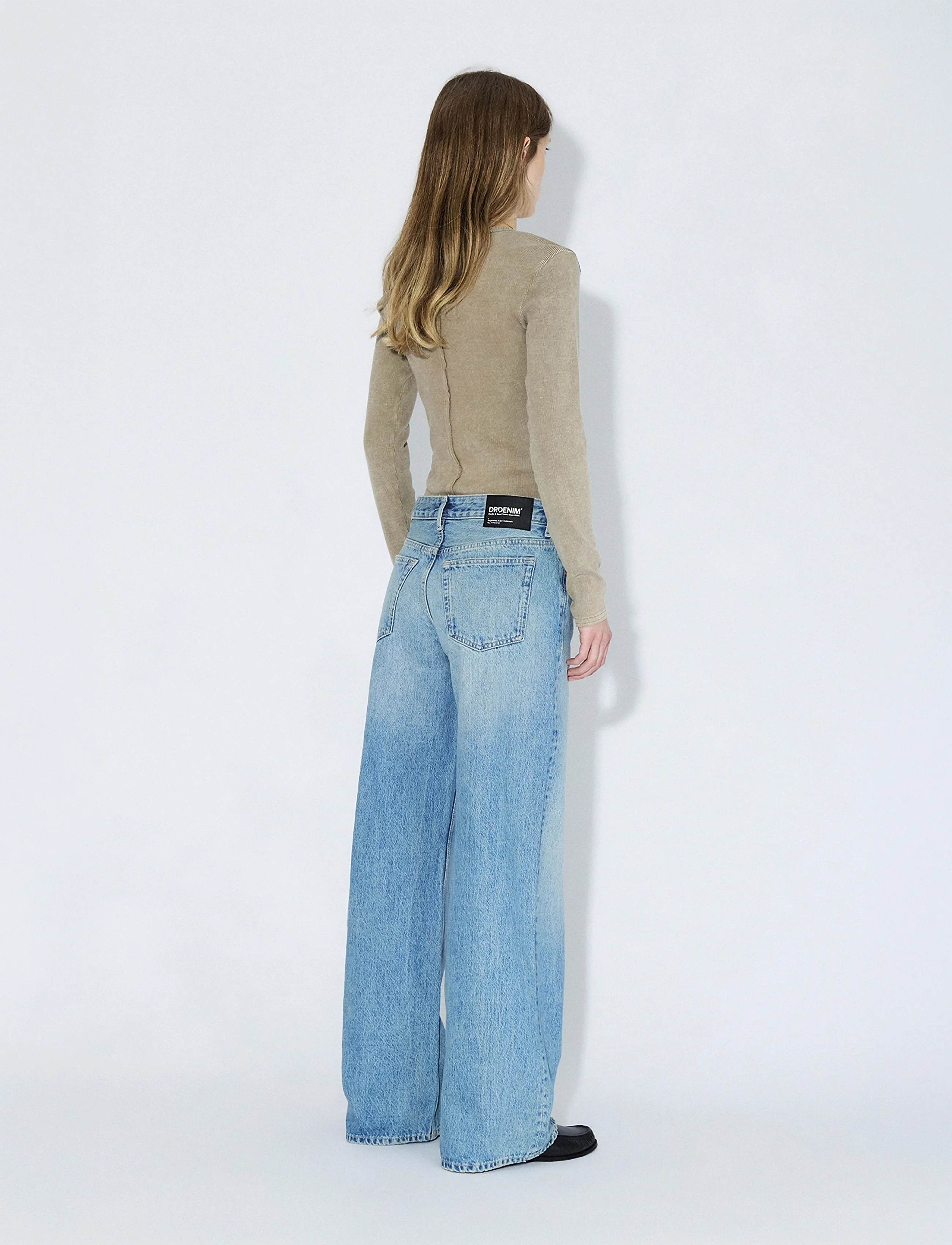 Dr Denim - Rhue Low Wide - leveälahkeiset farkut - drift sky used - 3