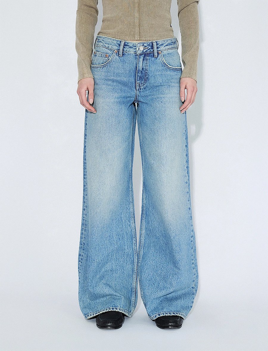 Dr Denim - Rhue Low Wide - jeans met wijde pijpen - drift sky used - 4