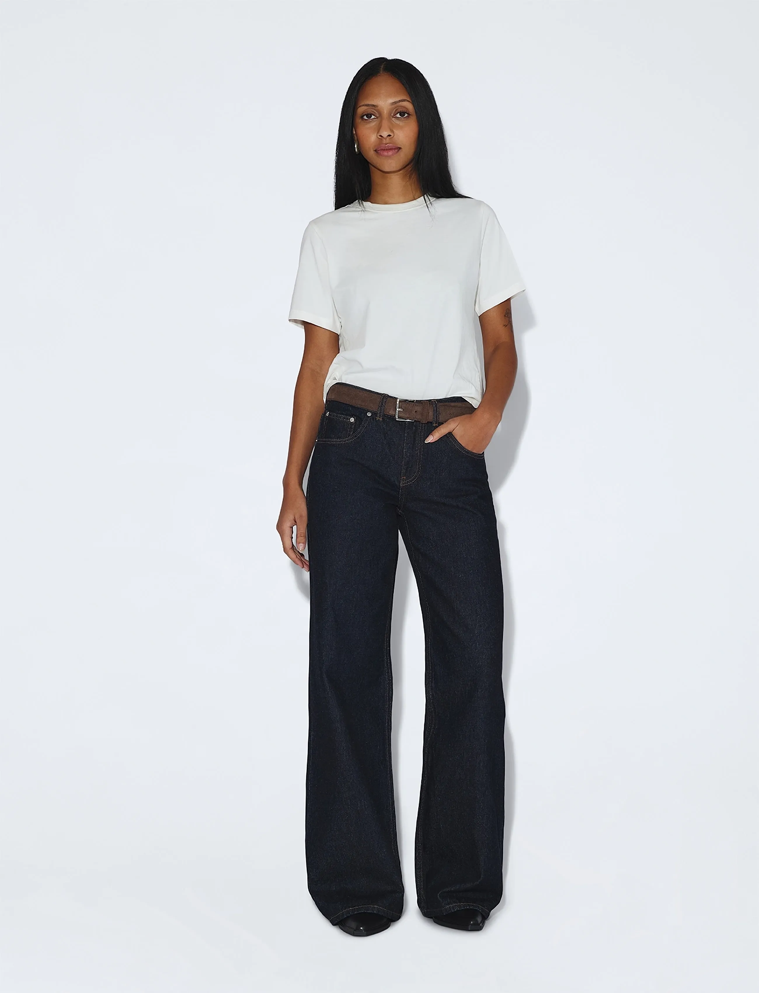 Dr Denim Rhue Low Wide - Neuheiten - STREAM RINSE / navy