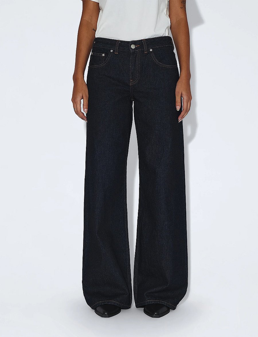 Dr Denim - Rhue Low Wide - hosen mit weitem bein - stream rinse - 4
