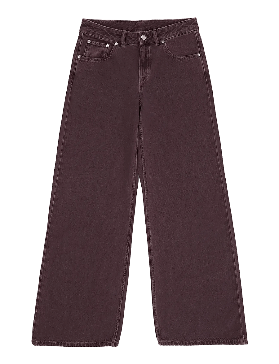 Dr Denim - Rhue Low Wide - vida jeans - washed aubergine - 1