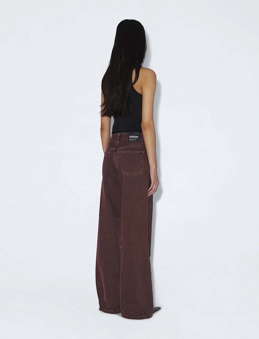 Dr Denim - Rhue Low Wide - vida jeans - washed aubergine - 3