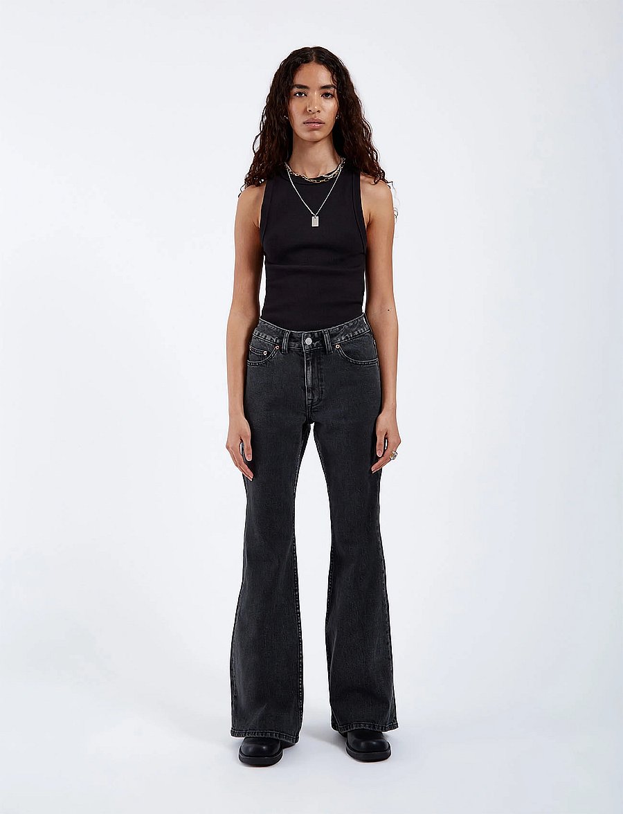 Dr Denim - Elba Mid Bootcut - bootcut-jeans - tar aged black - 0