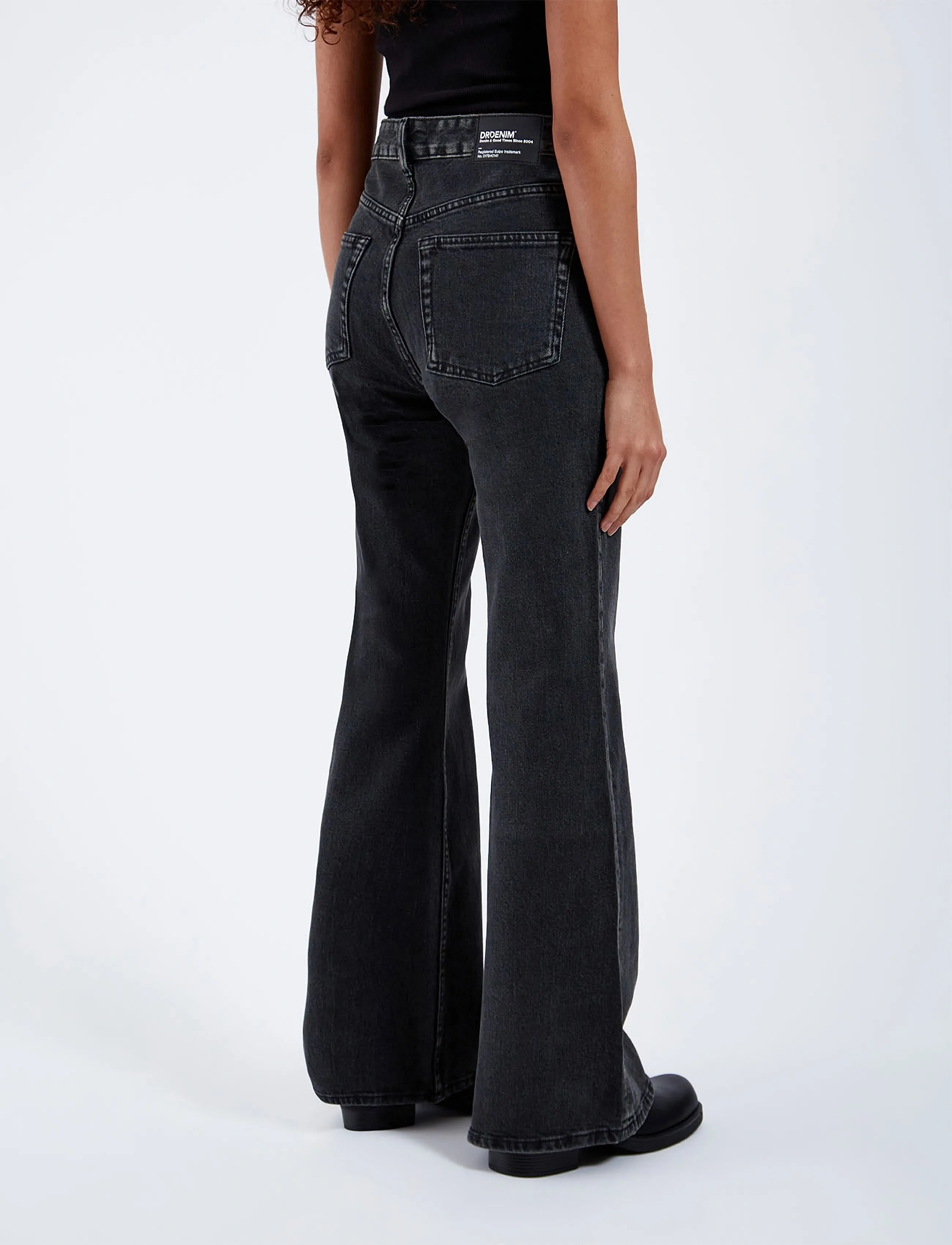 Dr Denim - Elba Mid Bootcut - bootcut jeans - tar aged black - 5