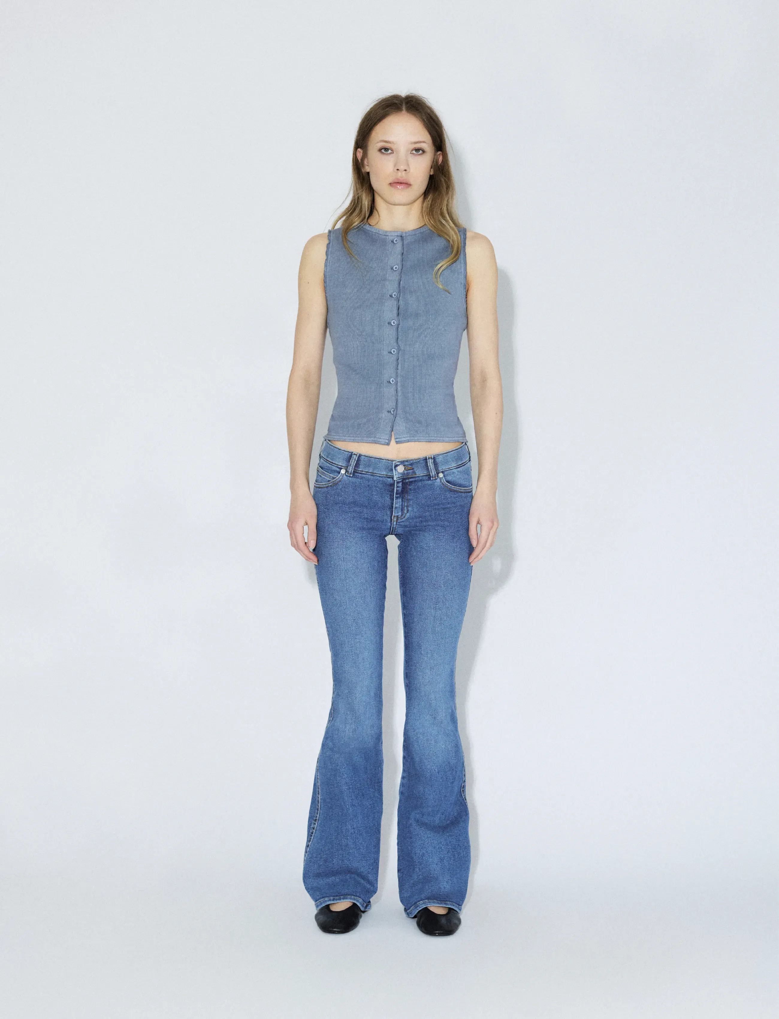 Dr Denim Kily Low Bootcut - Transitional Layering - CAPE SKY SHADE / blue