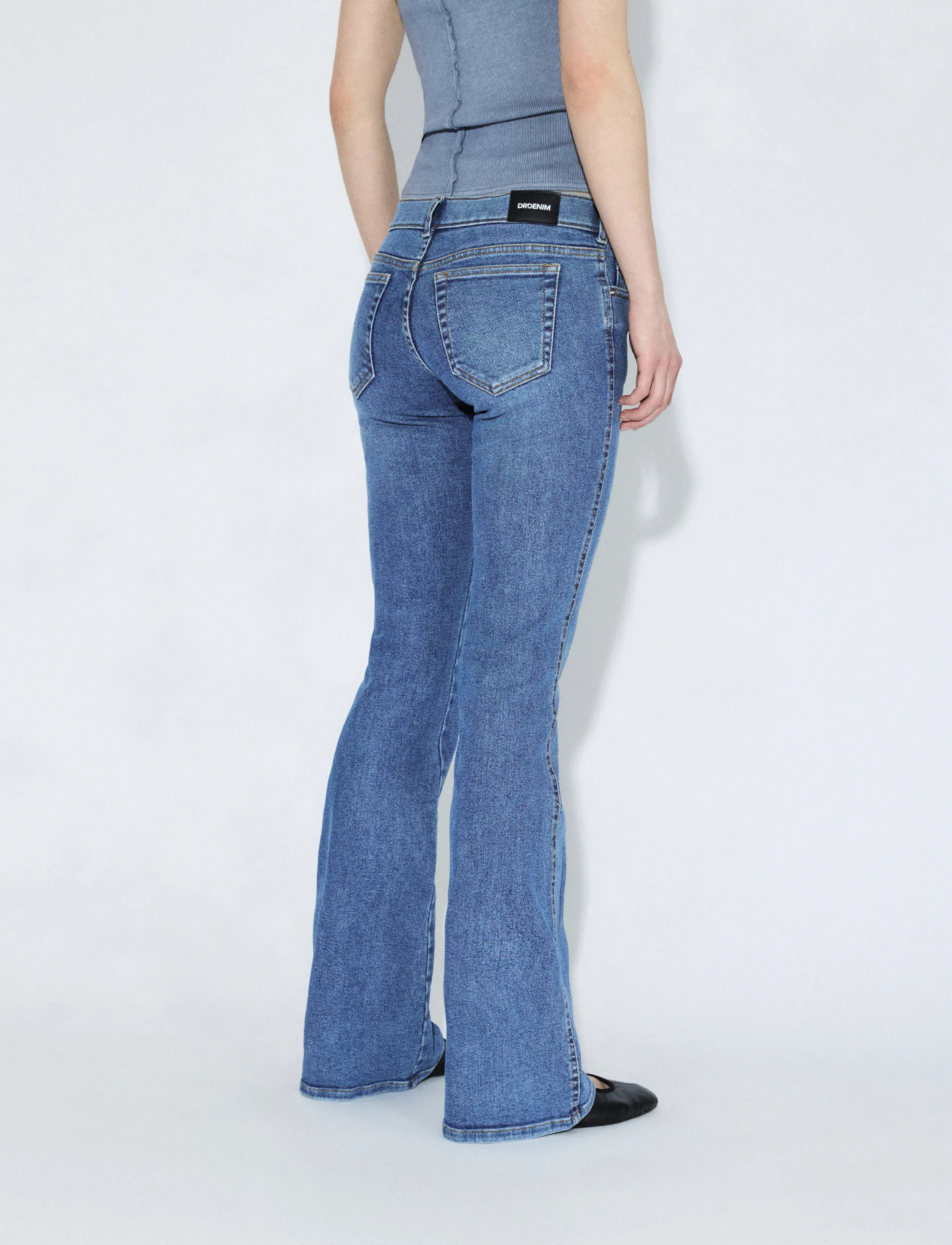 Dr Denim - Kily Low Bootcut - alt laienevad teksad - cape sky shade - 5