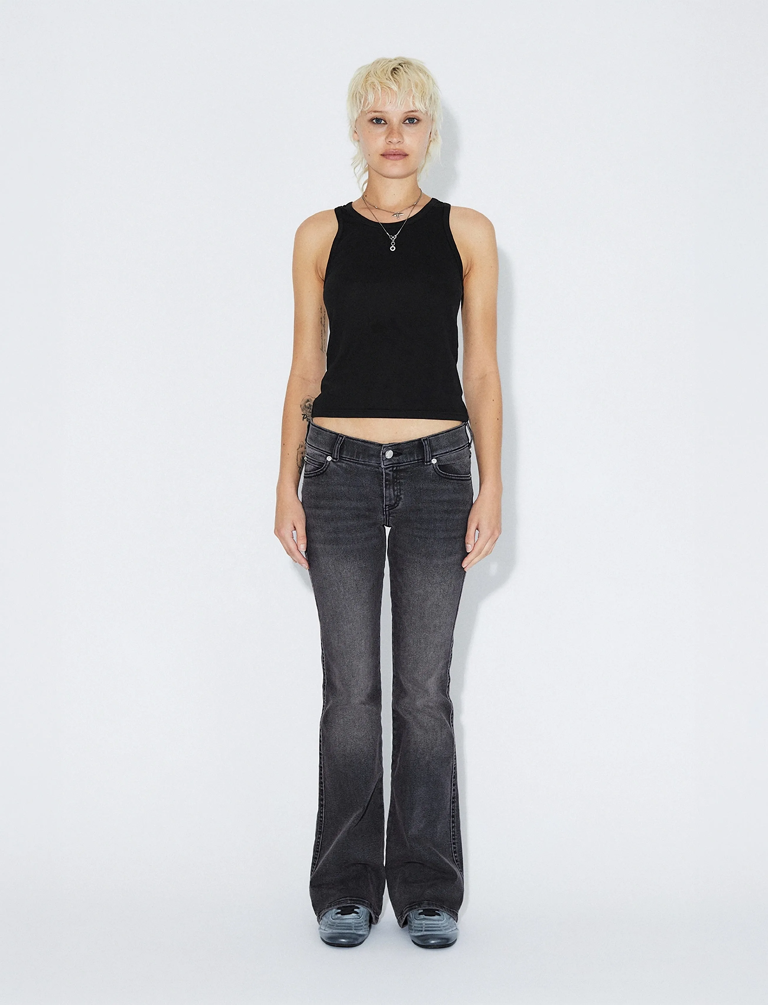 Dr Denim Kily Low Bootcut - Jeans - GREY MIST RED / grey