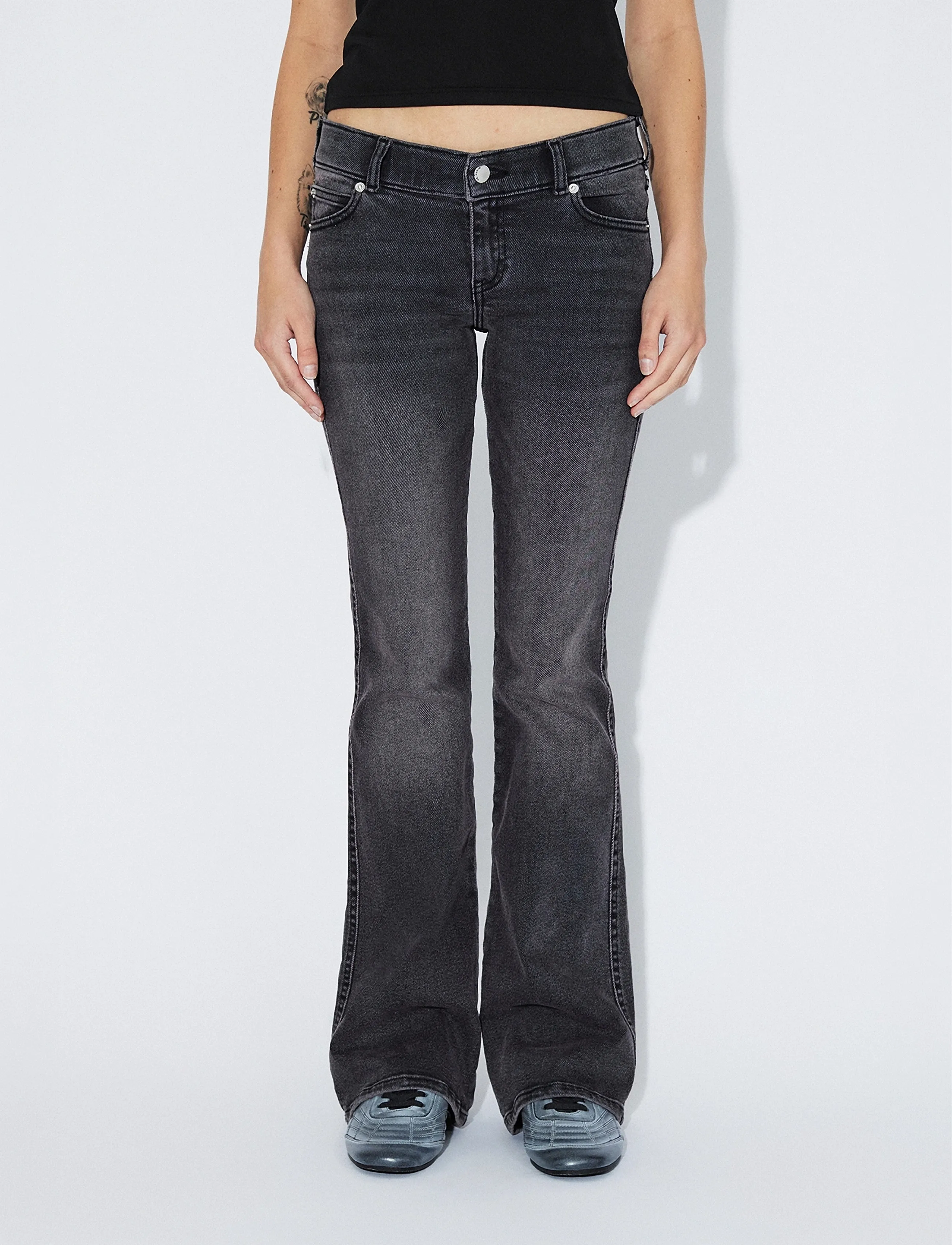 Dr Denim - Kily Low Bootcut - bootcut jeans - grey mist red - 4
