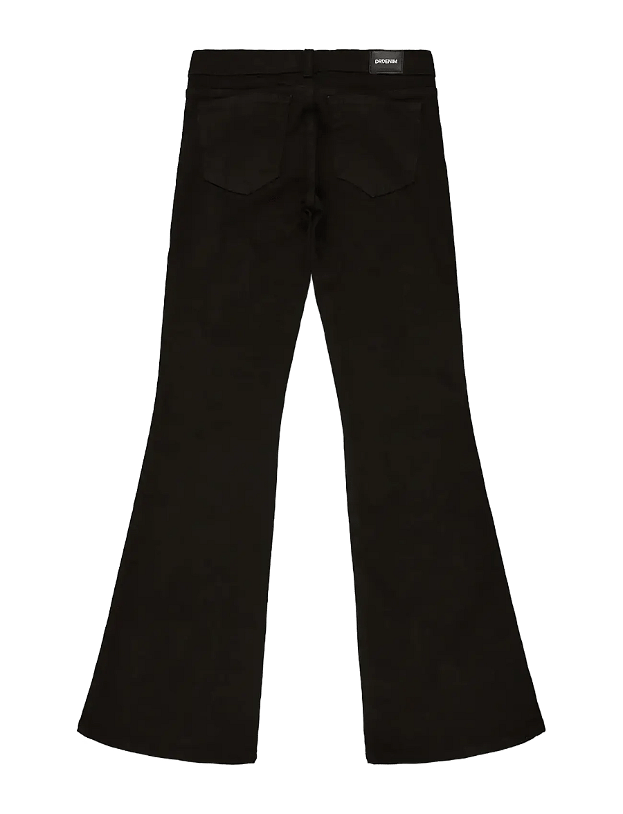 Dr Denim - Kily Low Bootcut - alt laienevad teksad - solid black - 1