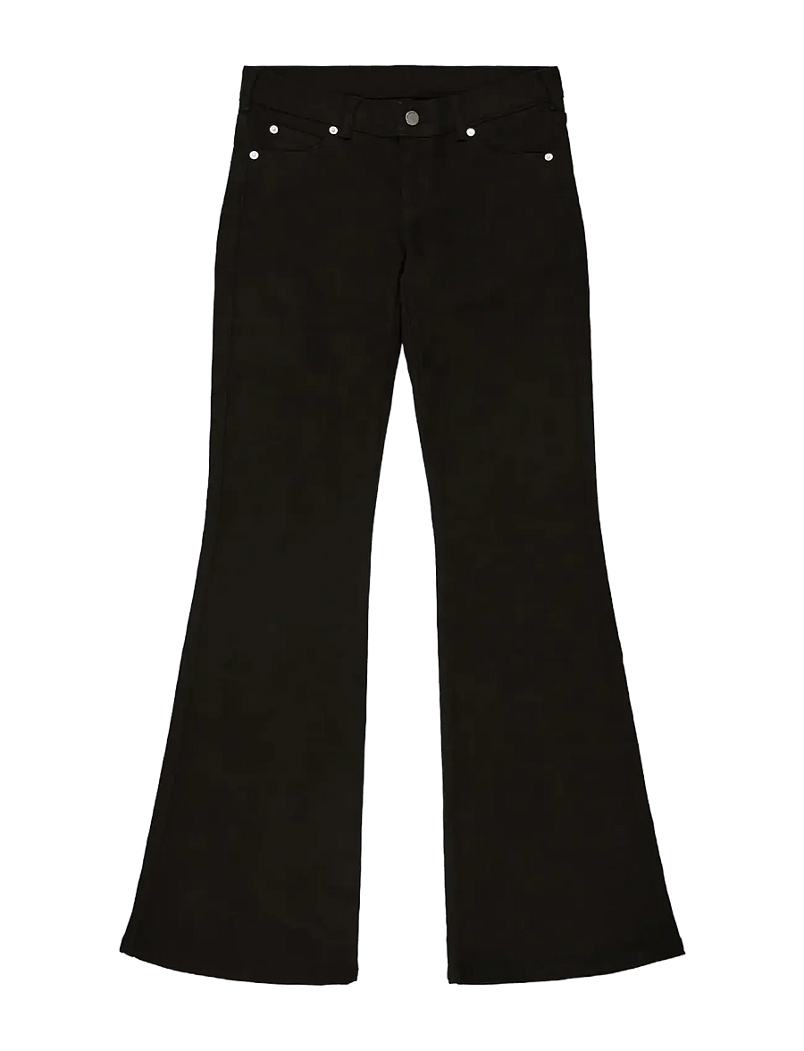Dr Denim - Kily Low Bootcut - alt laienevad teksad - solid black - 2