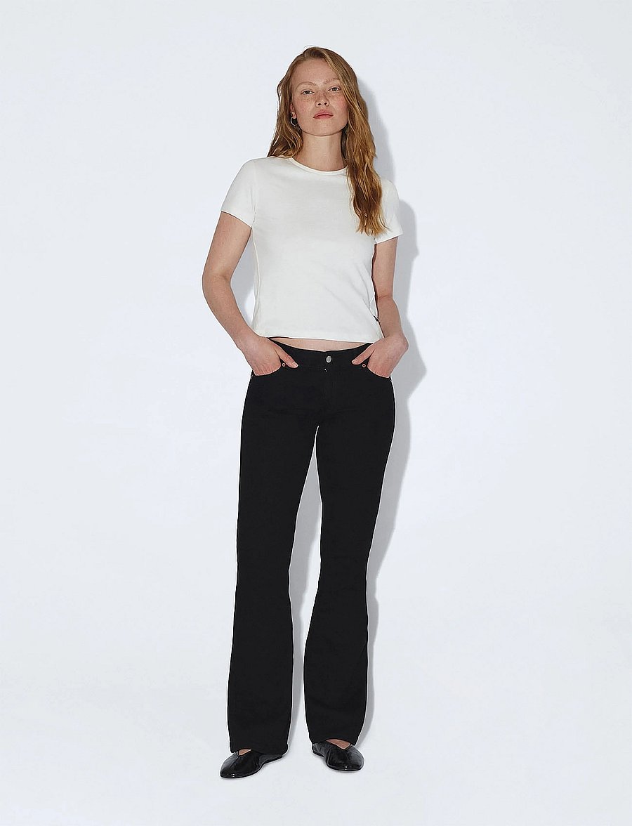 Dr Denim - Kily Low Bootcut - bootcut-farkut - solid black - 0