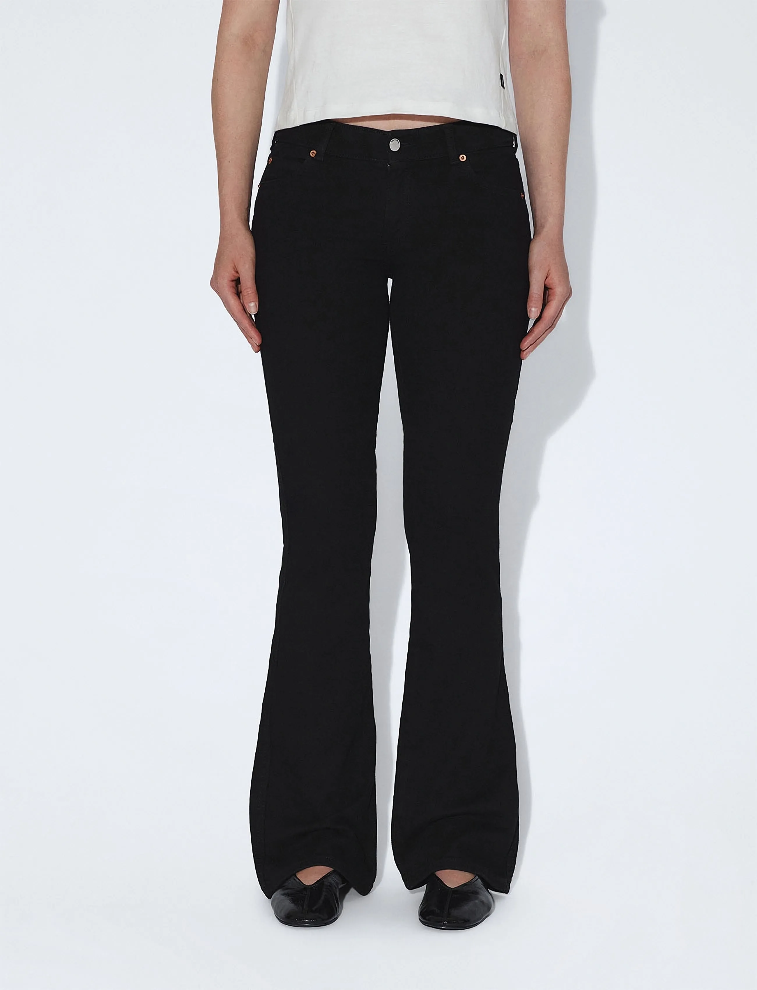 Dr Denim - Kily Low Bootcut - bootcut-farkut - solid black - 4