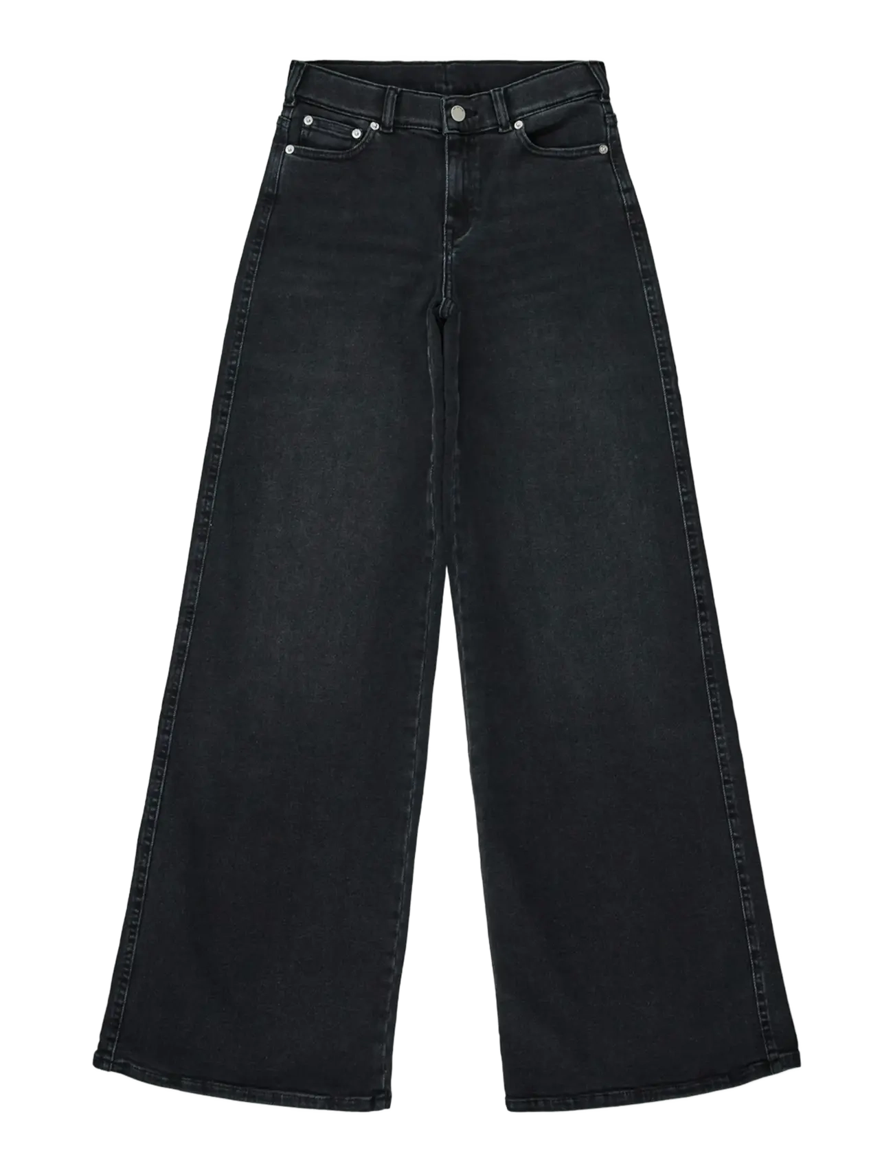 DR DENIM Zila Mid Wide Schwarz - Mx32 - Damen
