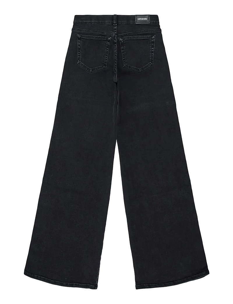 Dr Denim - Zila Mid Wide - hosen mit weitem bein - black mist - 2