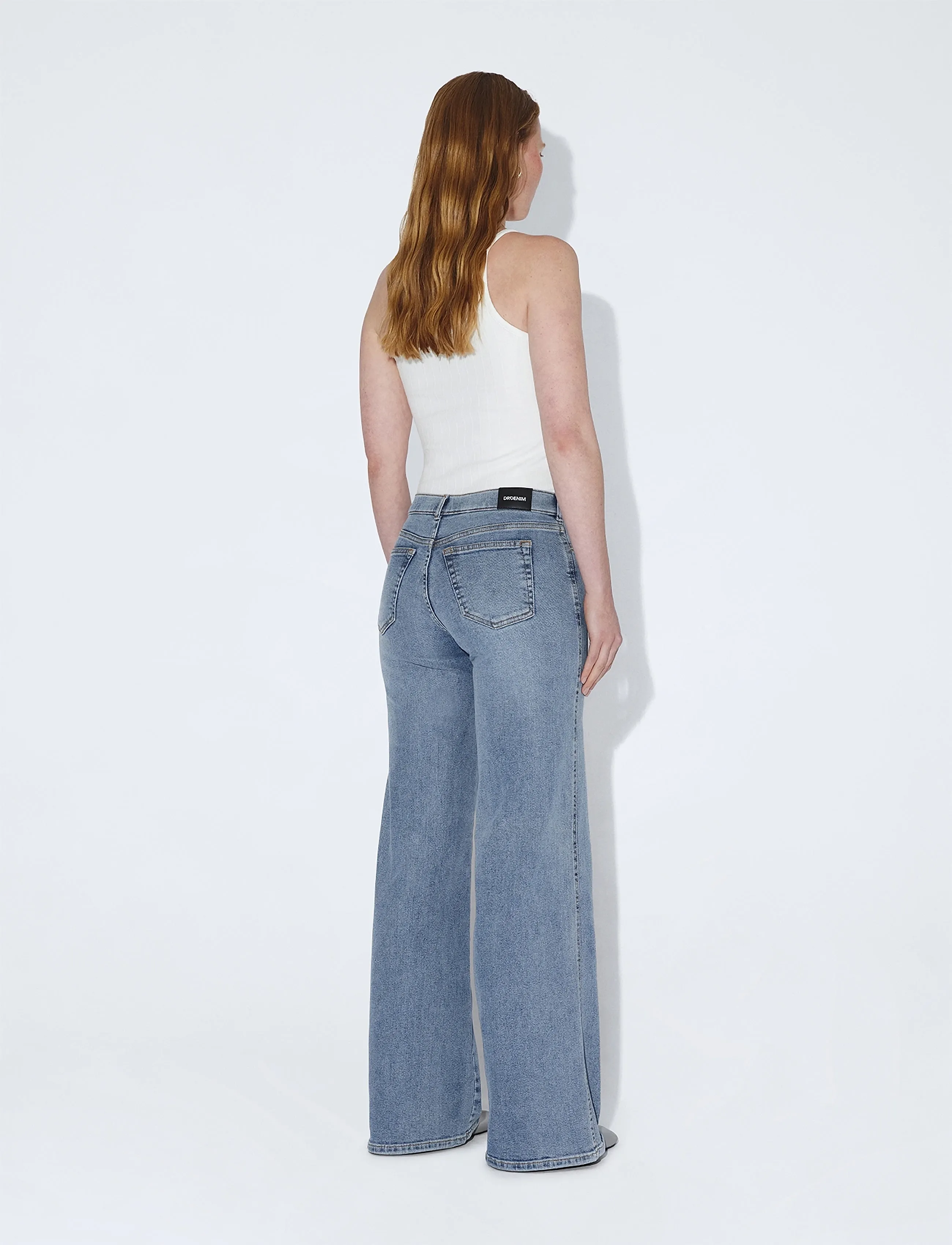 Dr Denim - Zila Mid Wide - hosen mit weitem bein - cape light used - 3