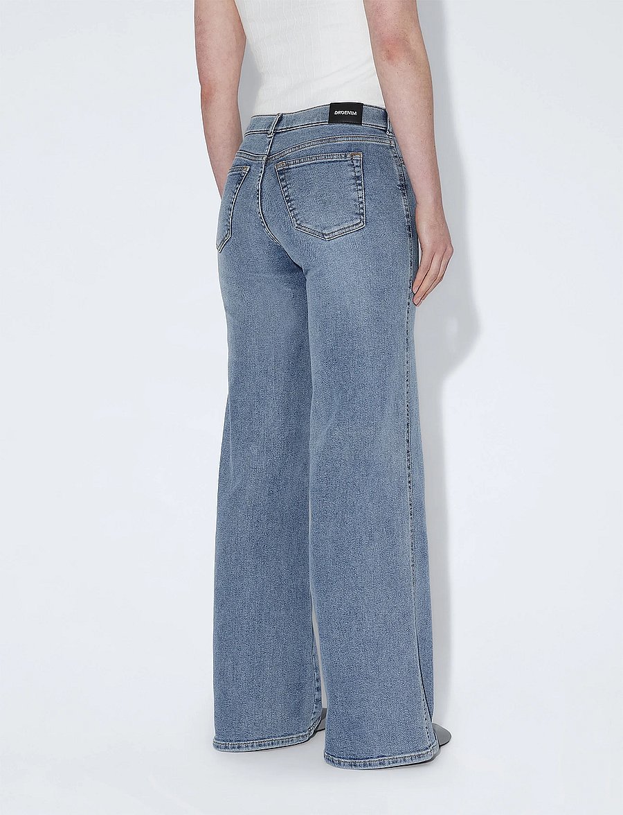Dr Denim - Zila Mid Wide - hosen mit weitem bein - cape light used - 5