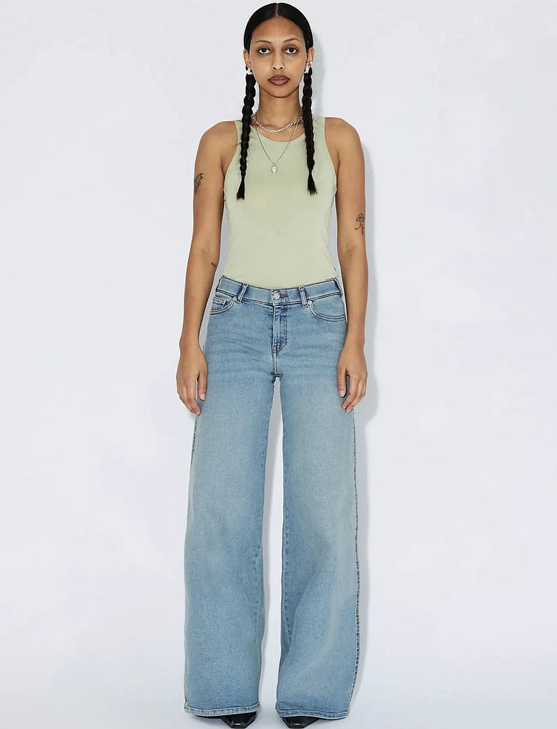 Dr Denim - Zila Mid Wide - hosen mit weitem bein - cape light vintage - 0