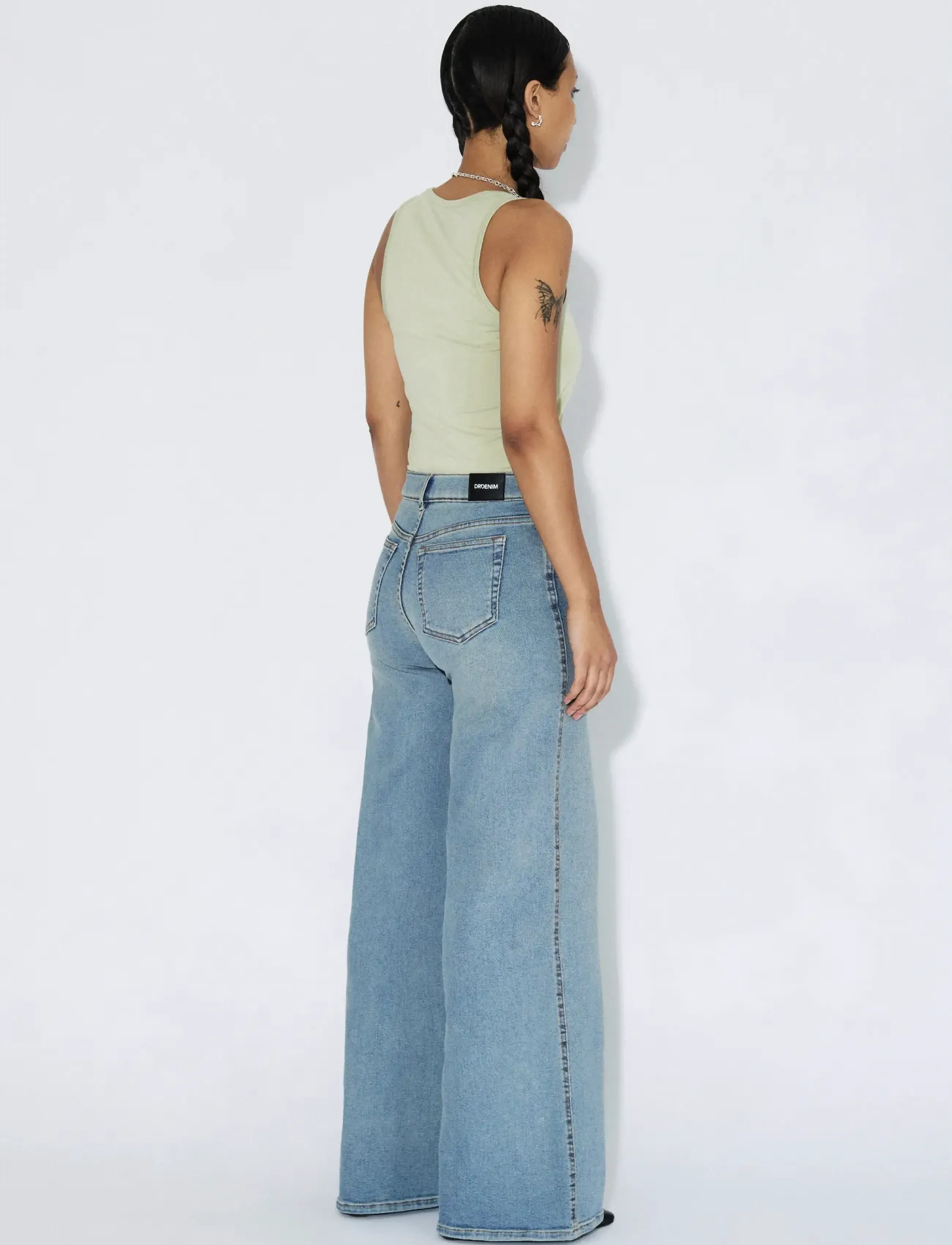 Dr Denim - Zila Mid Wide - vida jeans - cape light vintage - 3