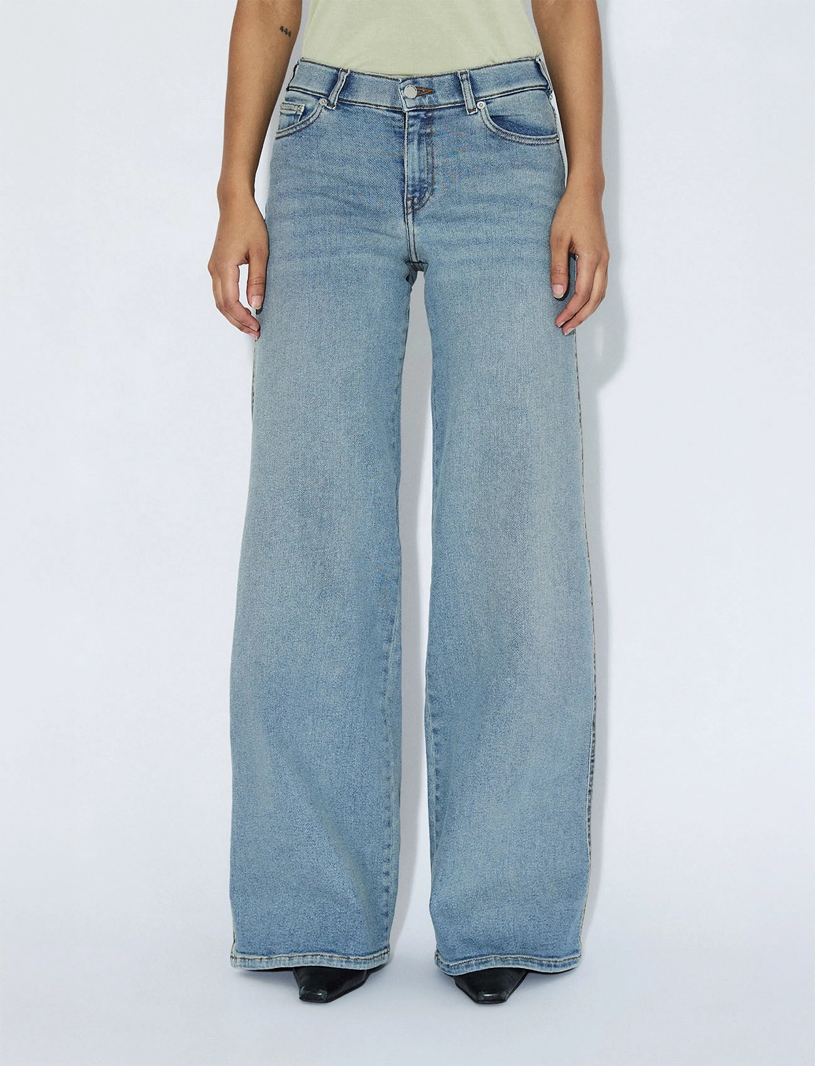 Dr Denim - Zila Mid Wide - laia säärega teksad - cape light vintage - 4